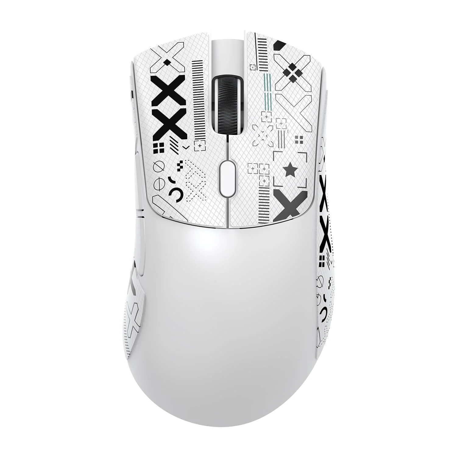 ATTACK SHARK R1 59g Superlight Maus mit Klebeband, PixArt PAW3311 Gaming-Sensor, BT/2,4G kabellose/kabelgebundene Gaming-Maus, 6 einstellbare DPI bis zu 18000, 65 Stunden Akku (weiß) - Image 8