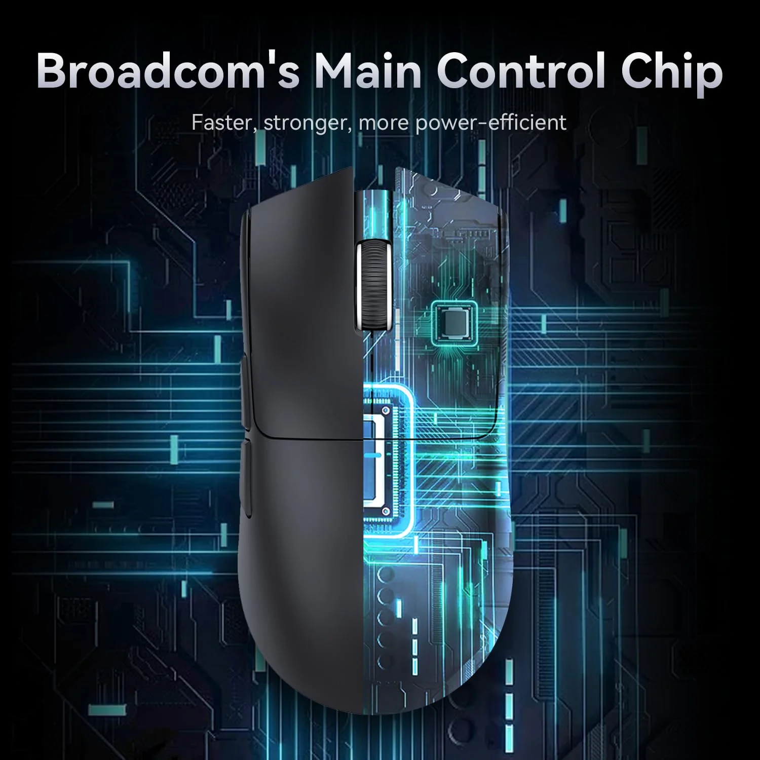 ATTACK SHARK X11 Gaming Mouse mit Magnetic Charging Dock, PixArt PAW3311 Gaming Sensor, BT/2.4G Wireless/Wired Gaming Mouse, 22000 DPI, Office Mice Gamer Mice Mice for Win11/Xbox/PS/Mac (Schwarz) - Image 3