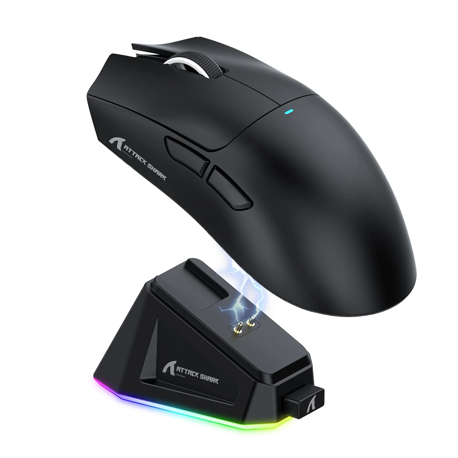 ATTACK SHARK X11 Gaming Mouse mit Magnetic Charging Dock, PixArt PAW3311 Gaming Sensor, BT/2.4G Wireless/Wired Gaming Mouse, 22000 DPI, Office Mice Gamer Mice Mice for Win11/Xbox/PS/Mac (Schwarz) - Image 9