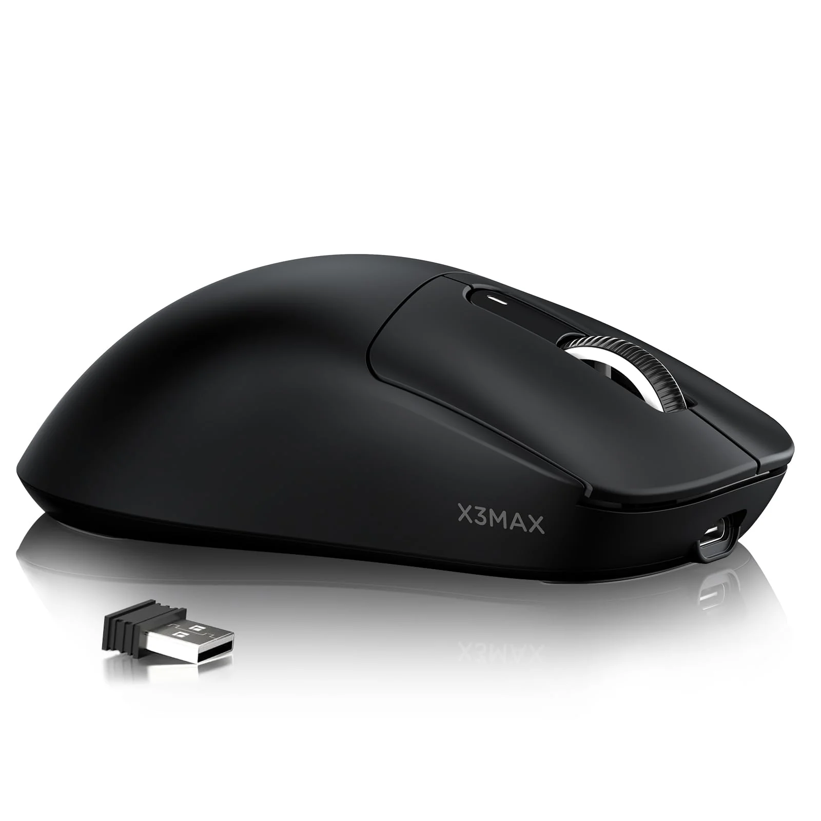 ATTACK SHARK X3MAX 49g Superlight Mouse, PixArt PAW3950 Gaming Sensor, BT/2.4G Wireless/Wired Gaming Mouse, 6 Adjustable DPI up to 42000, 200 Hrs Battery, Office Mice for Win11/Xbox/PS/Mac (Black) - Image 7