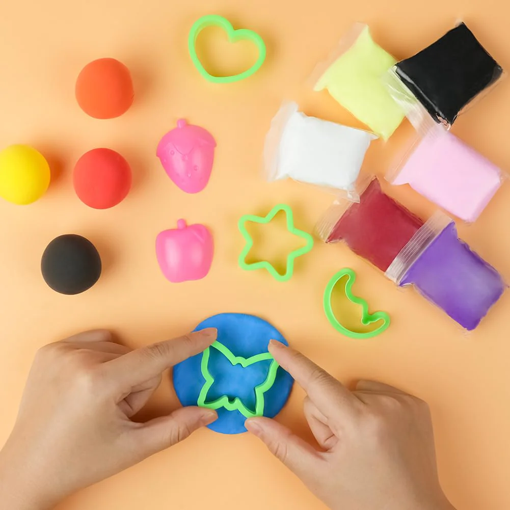 AUAUY Modelliermasse-Set, Knete Starter Set, 72 Farben Lufttrocknende Magische Knete für Kinder, Modelliermasse Lufttrocknend, Art Polymer Clay Geschenk für Jungen und Mädchen im Alter von 3-12 Jahren - Image 5