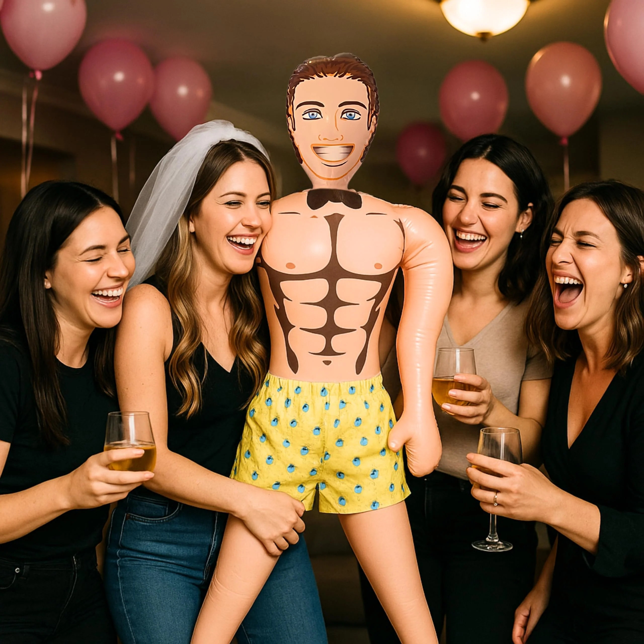 Aufblasbare Gummipuppe für Frauen – JGA Junggesellinnenabschied Frauen – Scherzartikel – Lebensgröße 150 cm - Rocky Romance - Image 4