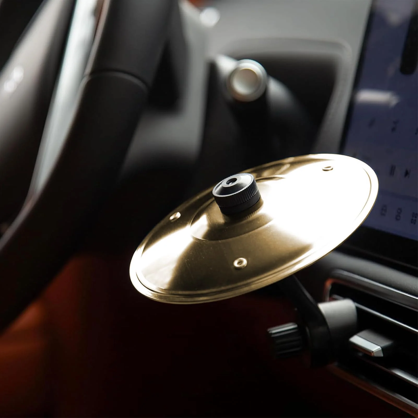 Auto Crash Becken Air Vent | Finger Becken Auto Vent Clips | Metall Autounfall Schlagzeug Musikinstrumente Ornamente | Handtrommel Schlaginstrumente Deko für Autos Luftschleifer Zubehör - Image 7