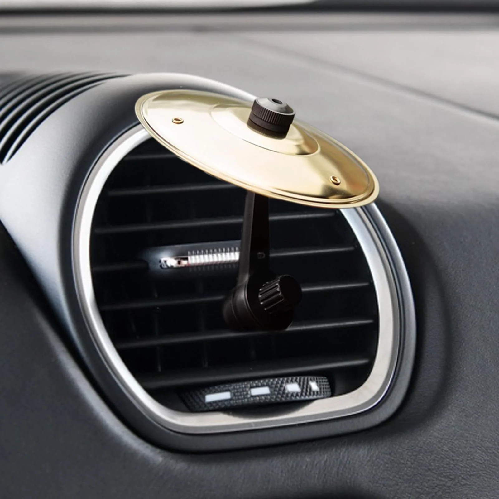 Auto Crash Becken Air Vent | Finger Becken Auto Vent Clips | Metall Autounfall Schlagzeug Musikinstrumente Ornamente | Handtrommel Schlaginstrumente Deko für Autos Luftschleifer Zubehör - Image 8
