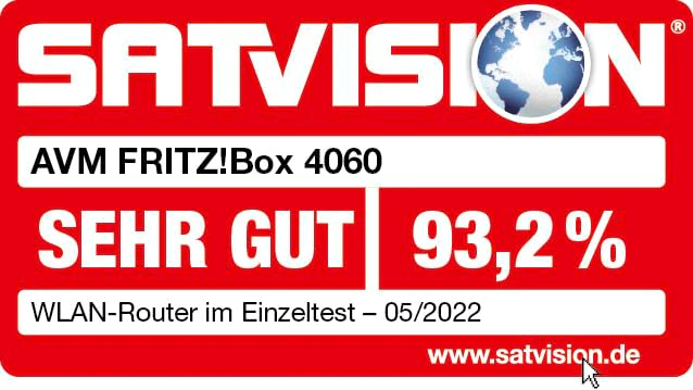AVM FRITZ!Box 4060 (Wi-Fi 6 Mesh Router, bis zu 4.800 MBit/s (5 GHz) & 1.200 MBit/s (2,4 GHz), 3 x Gigabit-LAN, DECT-Basis, USB 3.0, deutschsprachige Version) - Image 2