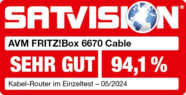 AVM FRITZ!Box 6670 Cable | Router für einen Kabelanschluss (DOCSIS-3.1-Kabelmodem, 2x2 Wi-Fi 7 mit 2.880 MBit/s (5 GHz) und 688 MBit/s (2,4 GHz), Zigbee Integration 1 x 2,5 Gigabit-LAN-Port) - Image 3