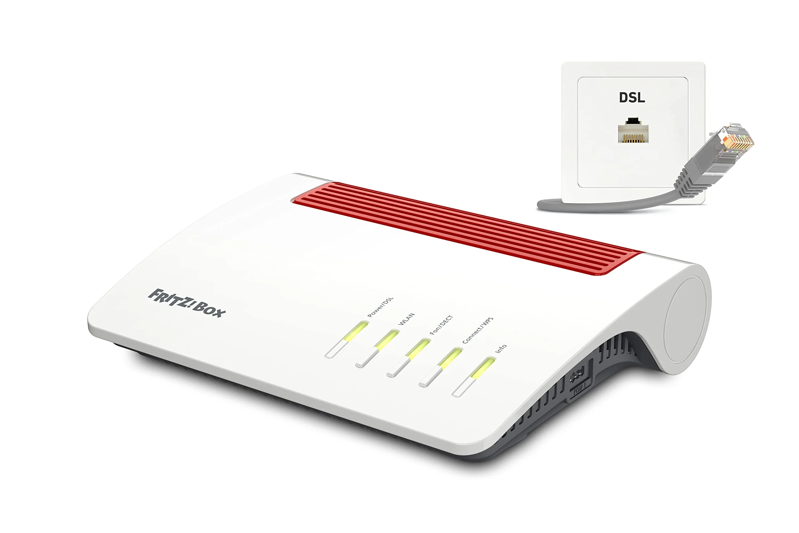 AVM FRITZ!Box 7590 AX Exclusive Edition (Wi-Fi 6 DSL-Router 2.400 MBit/s (5GHz) & 1.200 MBit/s (2,4 GHz), inklusive SanDisk USB-Stick, WLAN Mesh, DECT-Basis, deutschsprachige Version) - Image 4