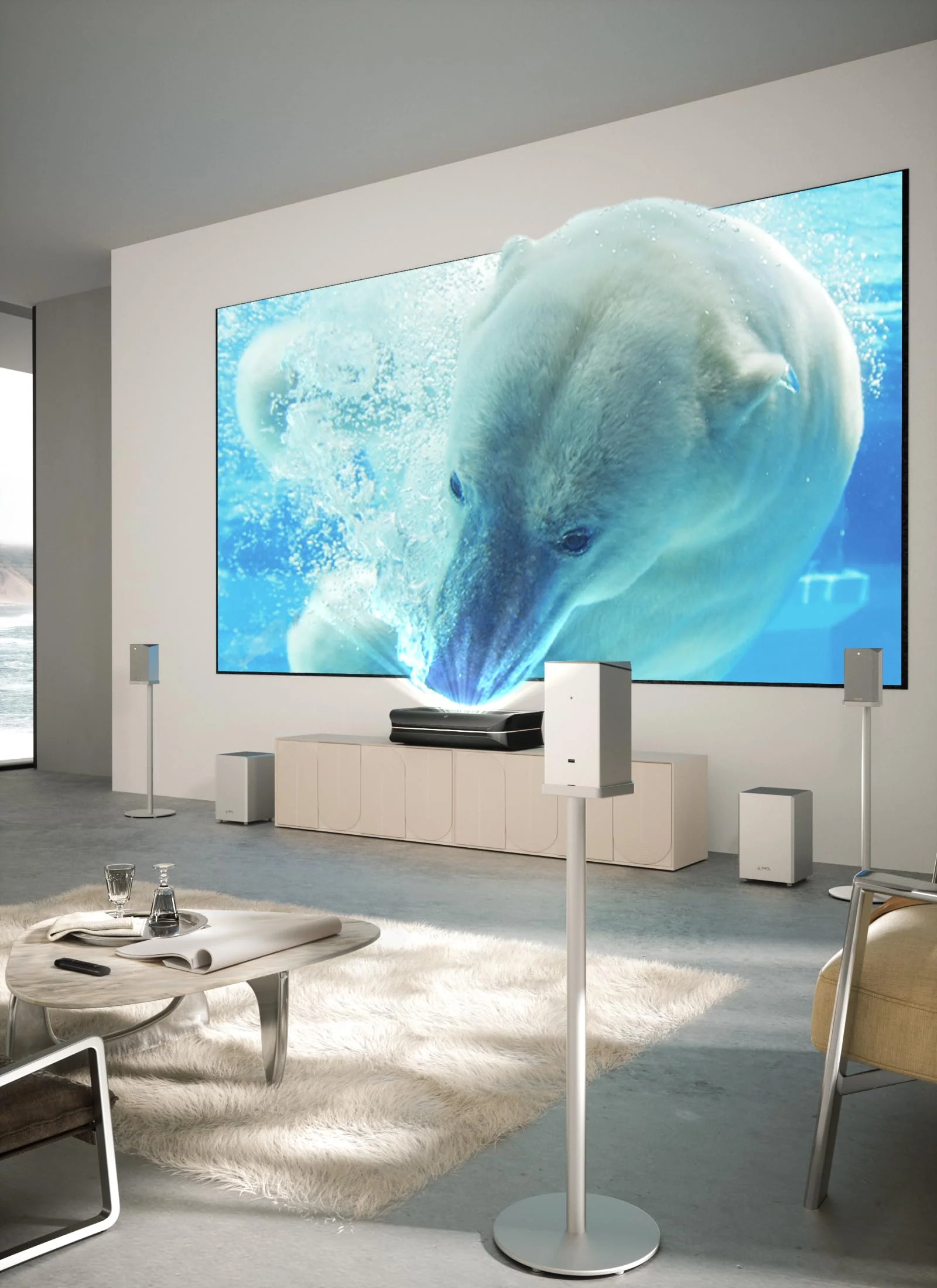 AWOL VISION ThunderBeat 4.2.2 All-Wireless Home Theater Sound System, Surround-Sound-System mit Dual-120W-Subwoofern und nach Oben gerichteten Lautsprechern, Dolby Atmos DTS Unterstützung - Image 2