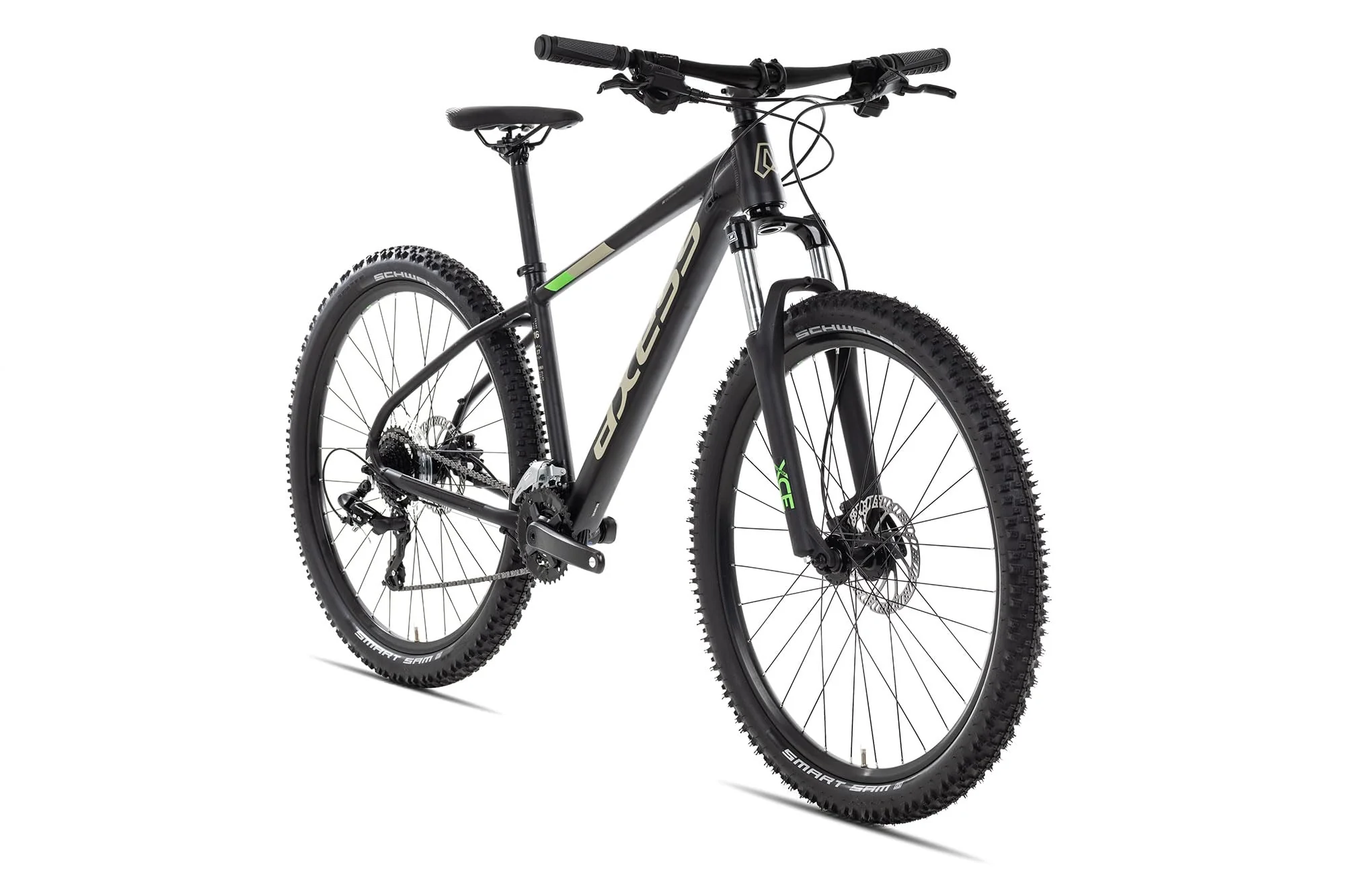 Axess Brash Mountainbike | MTB-Hardtail | 16-Gang Schaltung | Hydraulische Scheibenbremsen, Farbe:matt Black, Rahmengröße:14 Zoll, Laufradgröße:27.5 Zoll - Image 8
