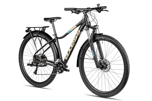 Axess MEEA DX ATB | Damen-Mountainbike | MTB-Hardtail | 16-Gang Schaltung | hydraulische Scheibenbremsen | Straßenausstattung, Farbe:matt Black, Rahmengröße:16 Zoll - Image 9
