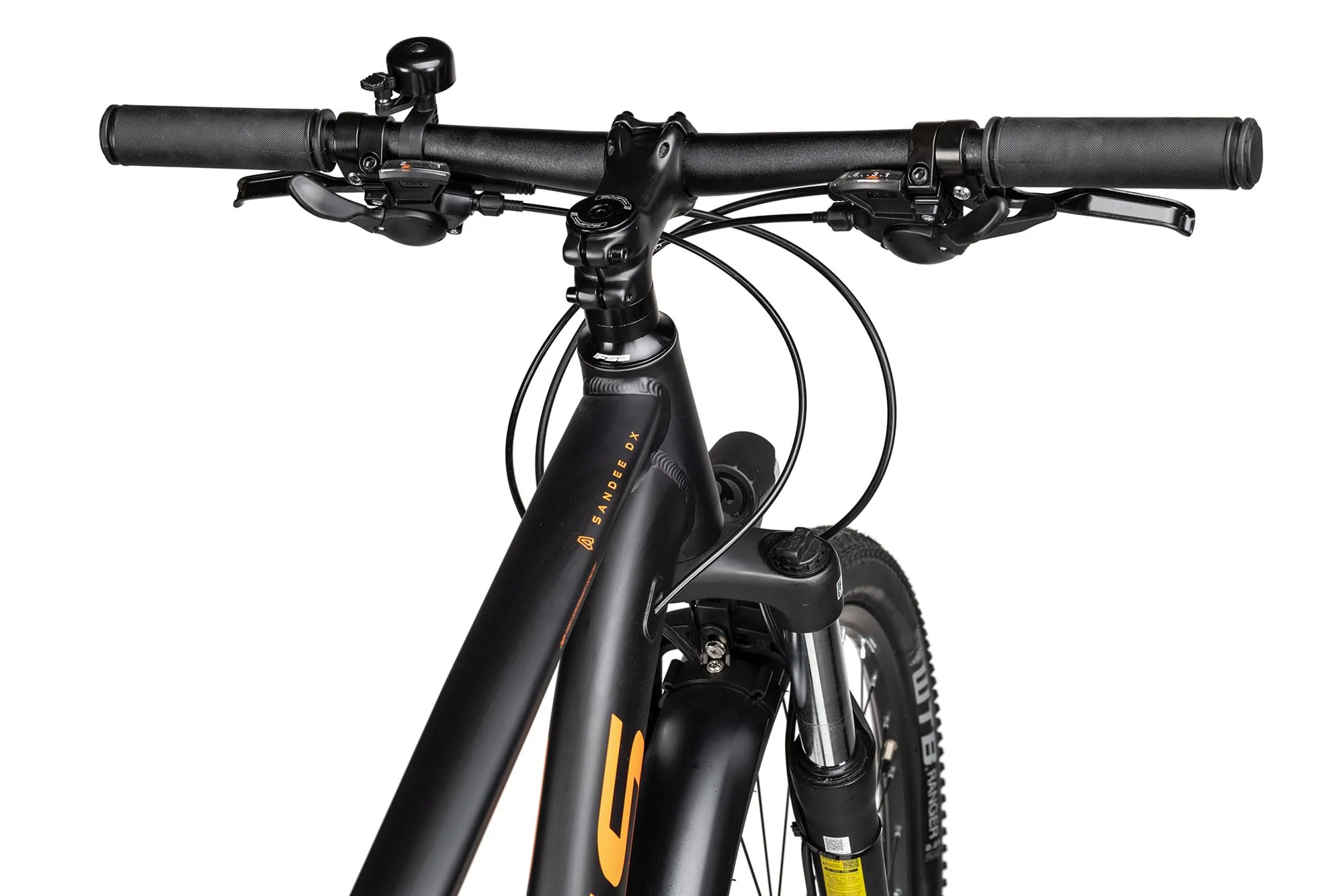 Axess Sandee DX ATB Mountainbike | MTB-Hardtail | 16-Gang Schaltung | hydraulische Scheibenbremsen | Straßenausstattung, Farbe:matt Black, Rahmengröße:16 Zoll - Image 7
