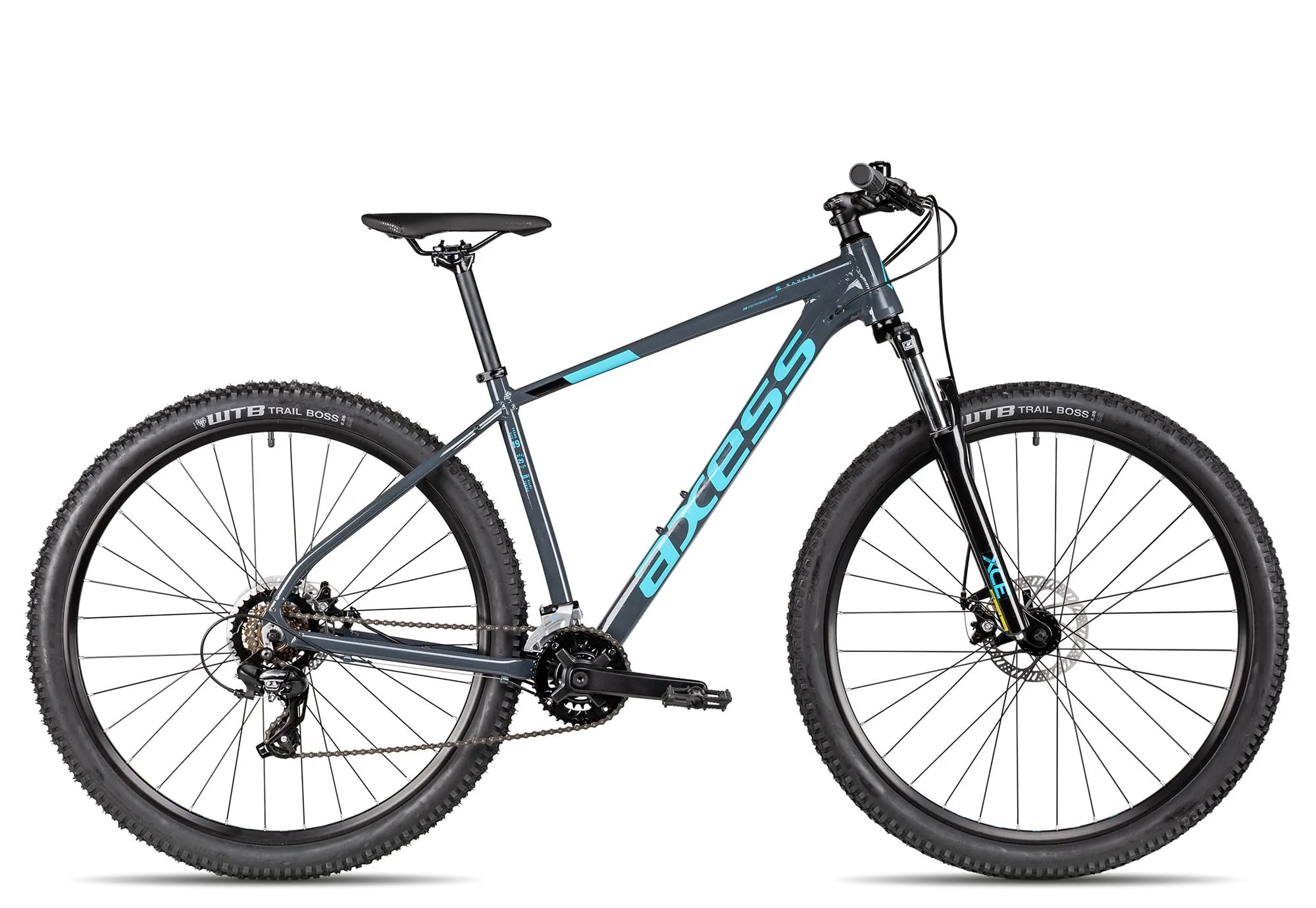 Axess Sandee Mountainbike | MTB-Hardtail | 14-Gang Schaltung | Mechanische Scheibenbremsen, Farbe:Grey, Rahmengröße:21 Zoll, Laufradgröße:29 Zoll
