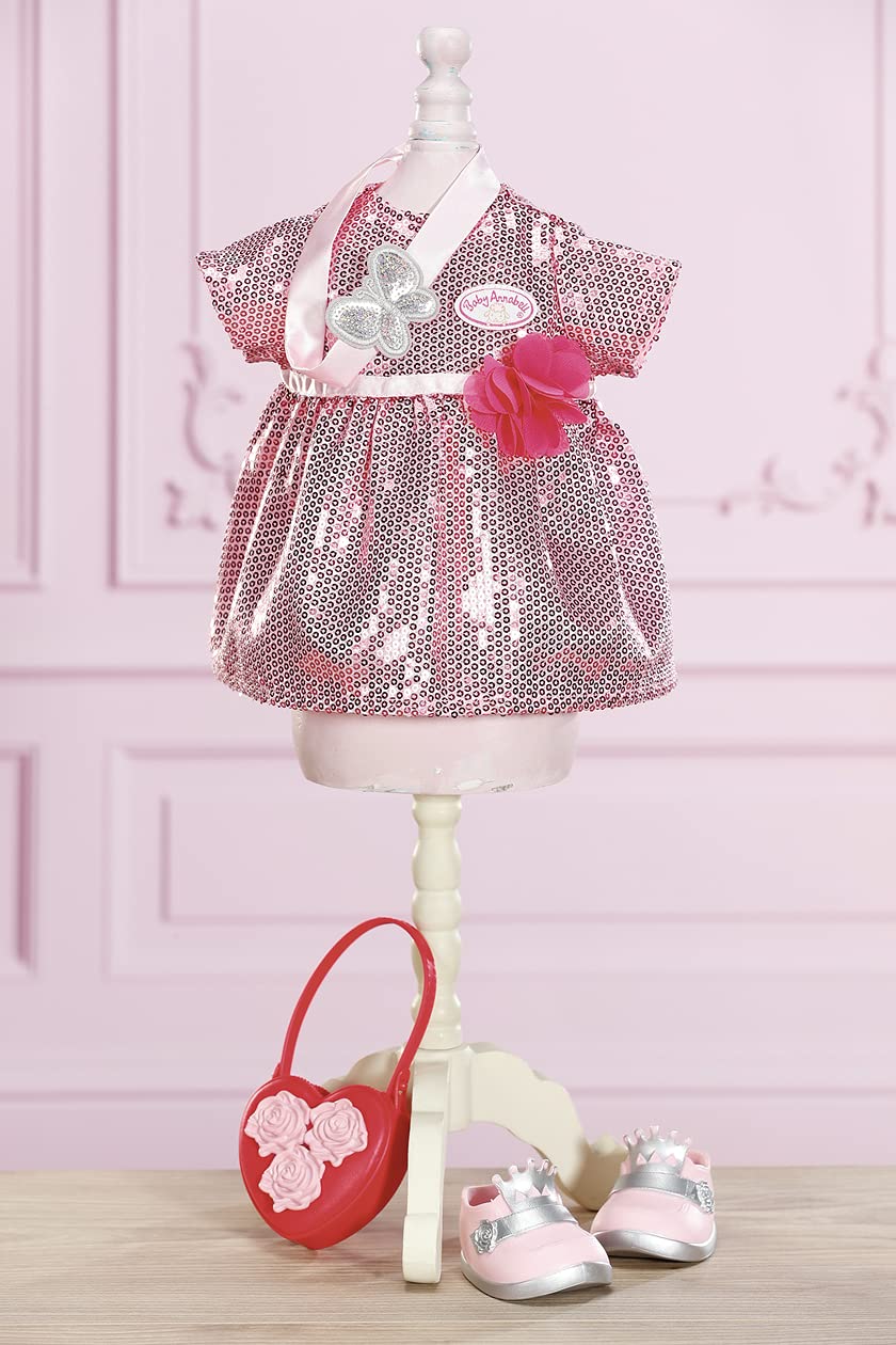 Baby Annabell Deluxe Glamour Set mit Puppenkleid, Schuhen und Accessoires, für 43 cm Puppen, 705438 Zapf Creation - Image 3