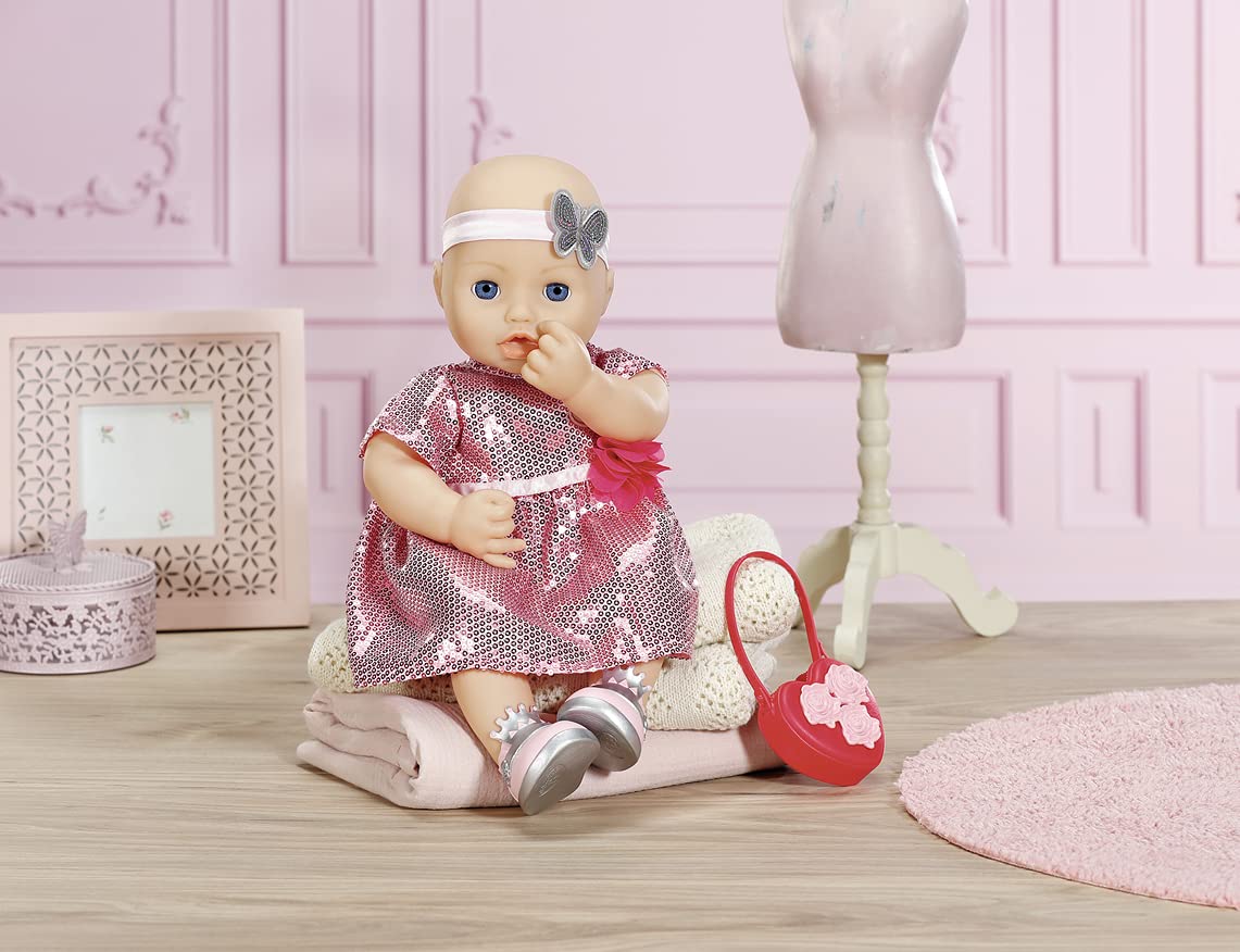 Baby Annabell Deluxe Glamour Set mit Puppenkleid, Schuhen und Accessoires, für 43 cm Puppen, 705438 Zapf Creation - Image 7