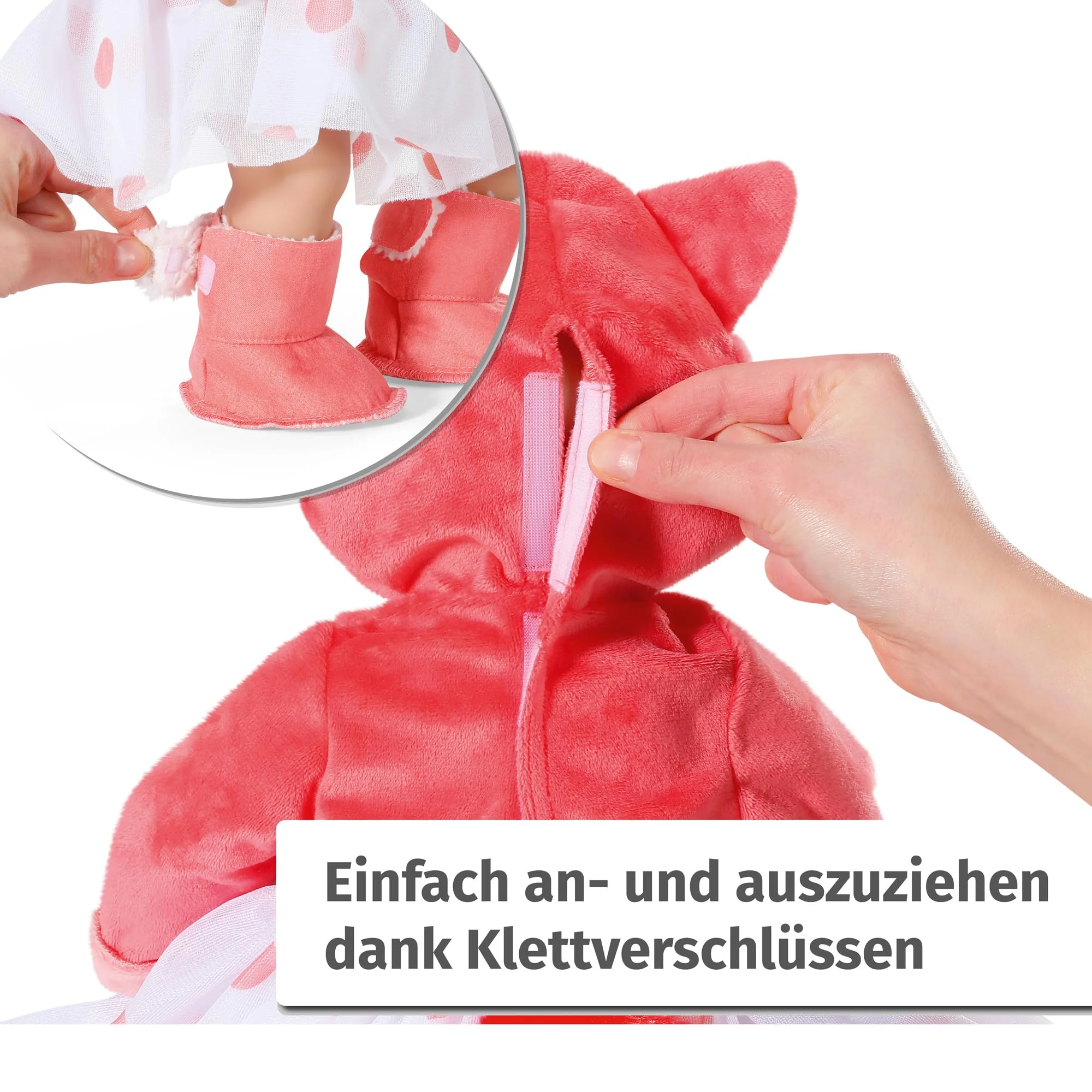 Baby Annabell, Puppenkleidung 43 cm, Deluxe Eichhörnchen Tutu 43cm, warmes Oberteil mit Tüllrock, 709733, Zapf Creation - Image 5