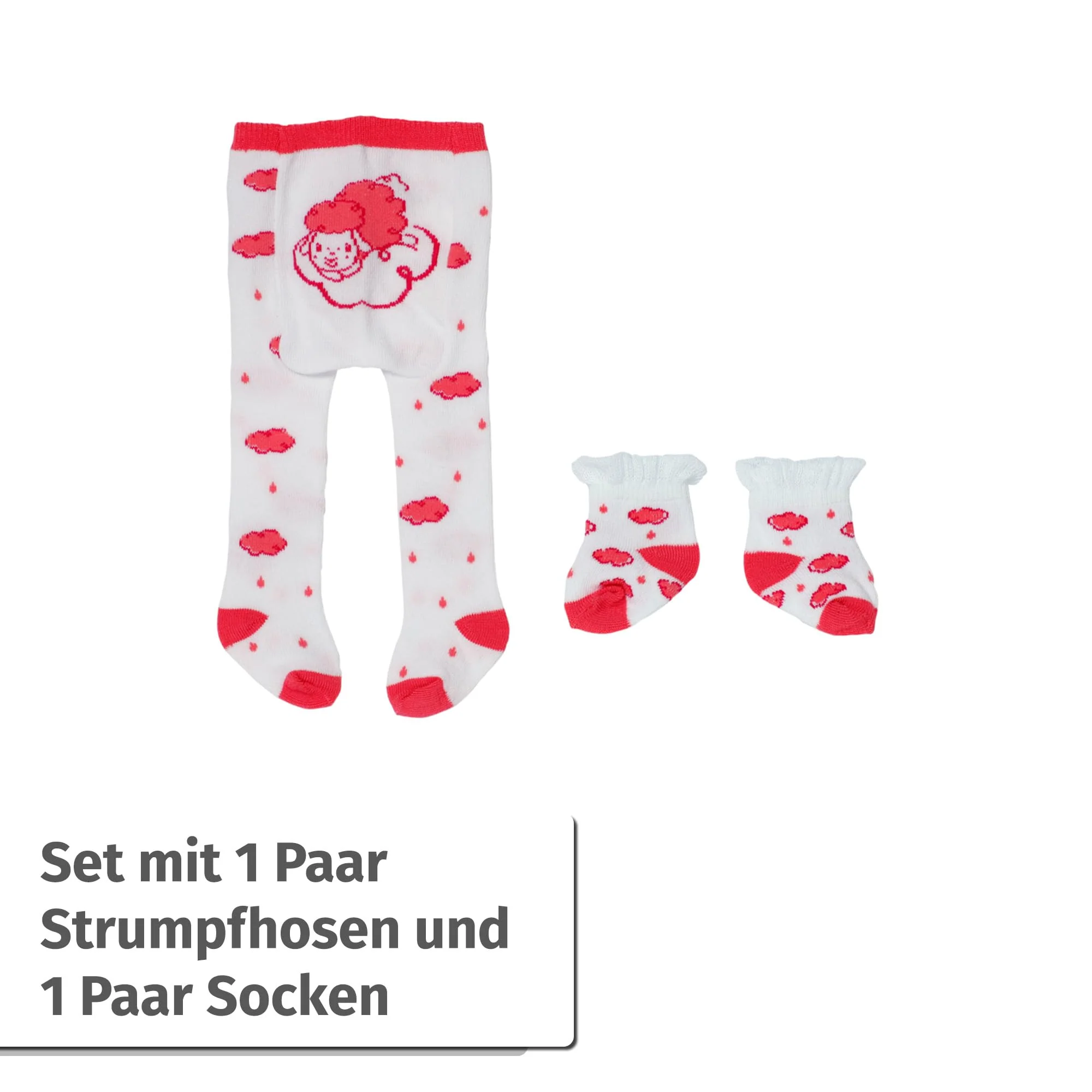 Baby Annabell Strumpfhosen und Socken in verschiedenen Farbkombinationen für 43cm Puppen, 2er Pack Puppenstrumpfhosen, 710807 Zapf Creation - Image 5