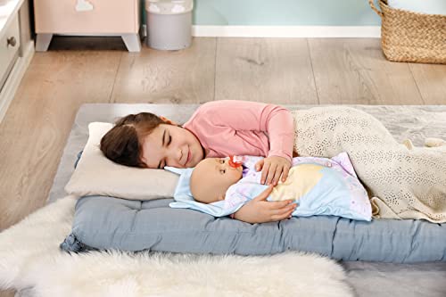 Baby Annabell Sweet Dreams Pucksack, lila Blaue Puckdecke mit Öhrchen-Details und Flügeldruck für 36 und 43 cm große Puppen, 706886 Zapf Creation - Image 3