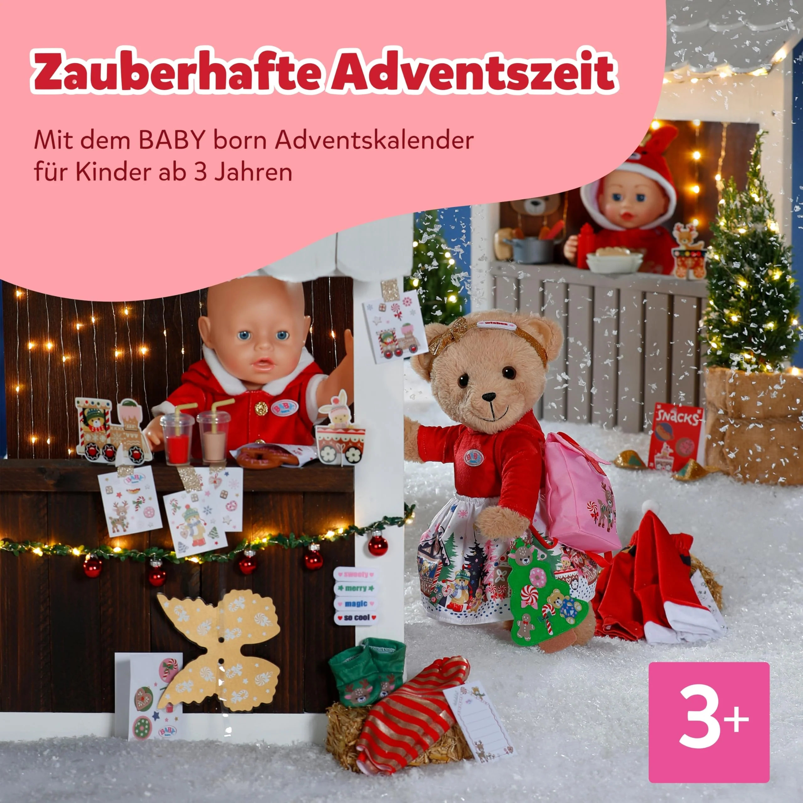 BABY born Adventskalender - 24 Überraschungen - Puppenkleidung & Accessoires für 43 cm Puppen - Hochwertiges Puppenzubehör für Weihnachten - Image 7