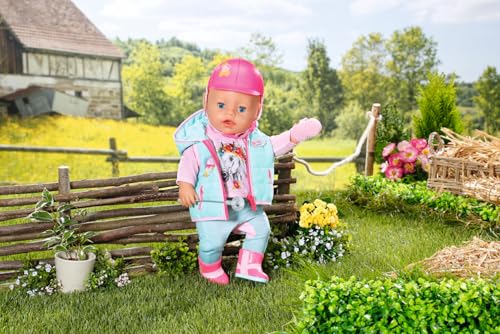BABY born Deluxe Reiter-Outfit mit Hose, Stiefeln und Helm für 43 cm Puppen, 831175 Zapf Creation - Image 2