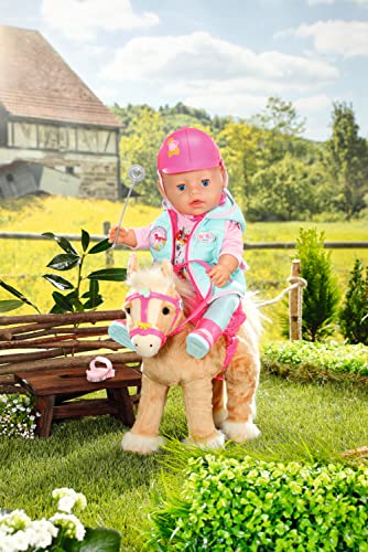 BABY born Deluxe Reiter-Outfit mit Hose, Stiefeln und Helm für 43 cm Puppen, 831175 Zapf Creation - Image 4