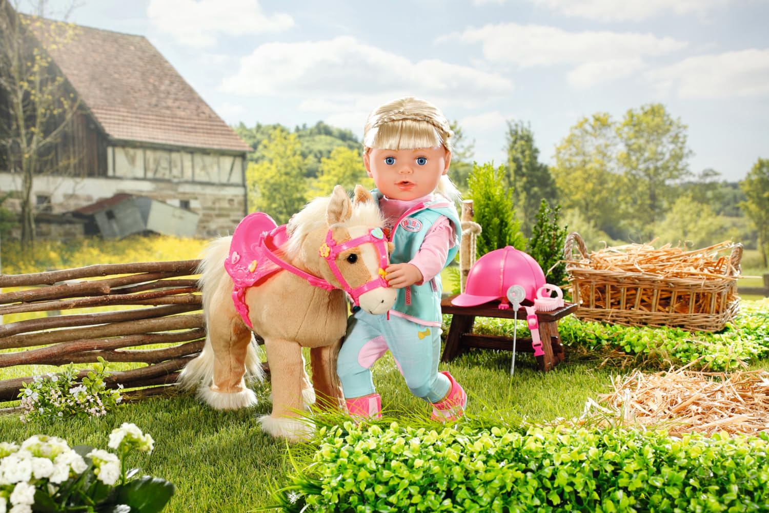 BABY born Deluxe Reiter-Outfit mit Hose, Stiefeln und Helm für 43 cm Puppen, 831175 Zapf Creation - Image 6
