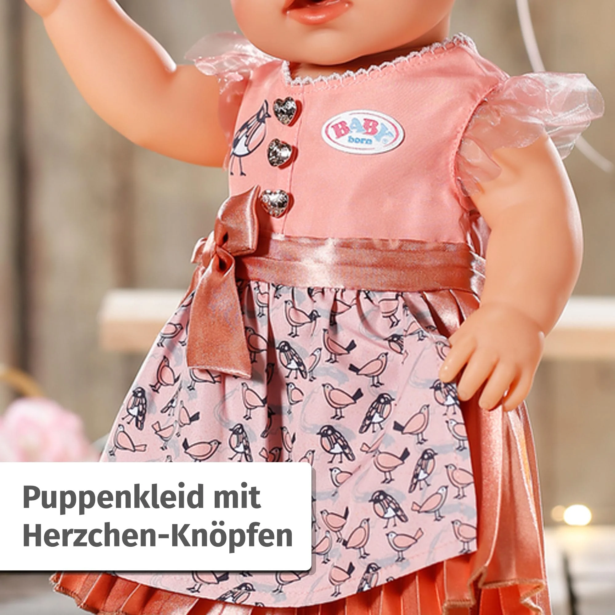 BABY born Dirndl, Puppenkleid für 43cm Puppen, 836828 Zapf Creation, Rosa - Image 5