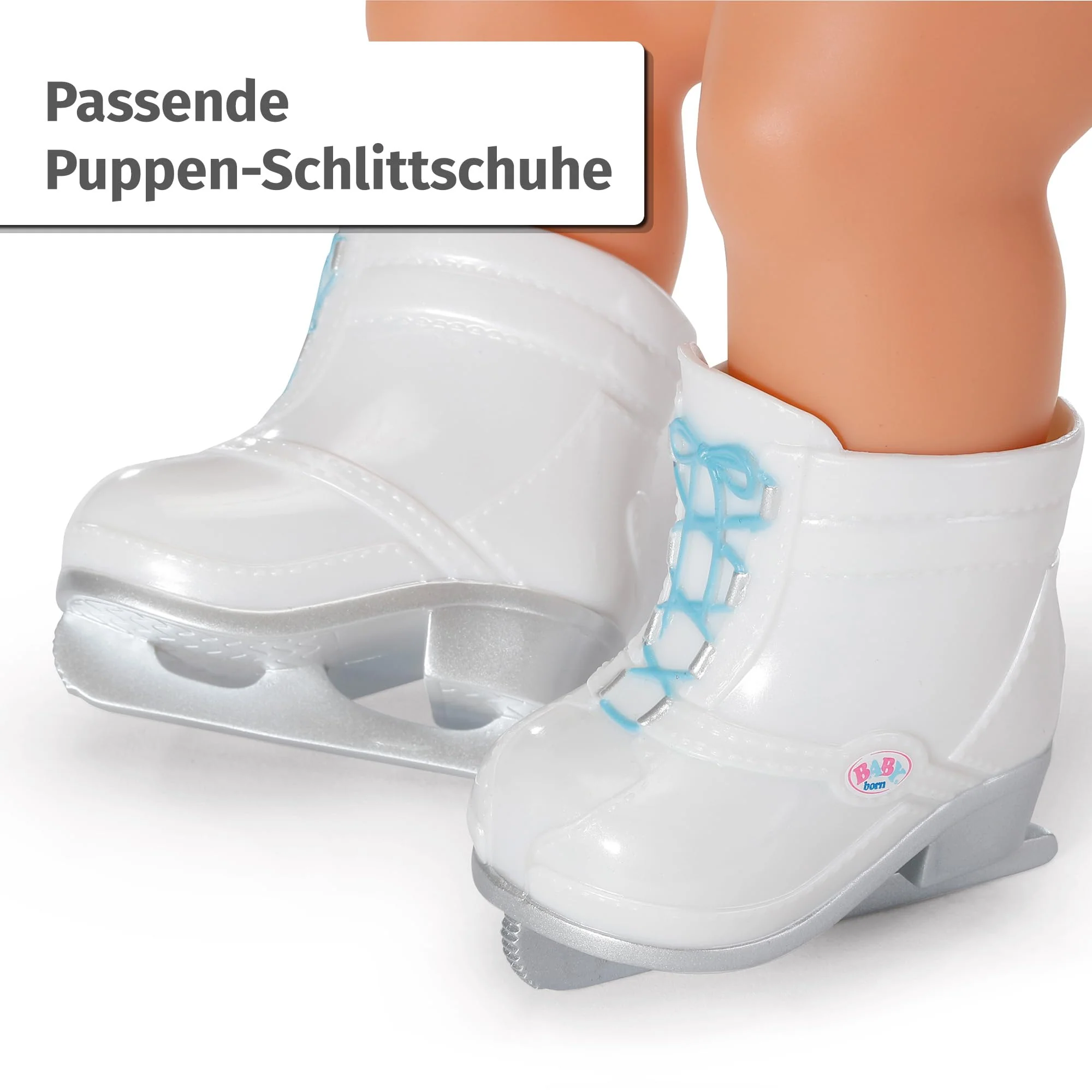 BABY born Eisprinzessin 43cm, Eisprinzessinen-Kleid mit Schlittschuhen und Tiara für 43 cm Puppen, 836095 Zapf Creation - Image 4