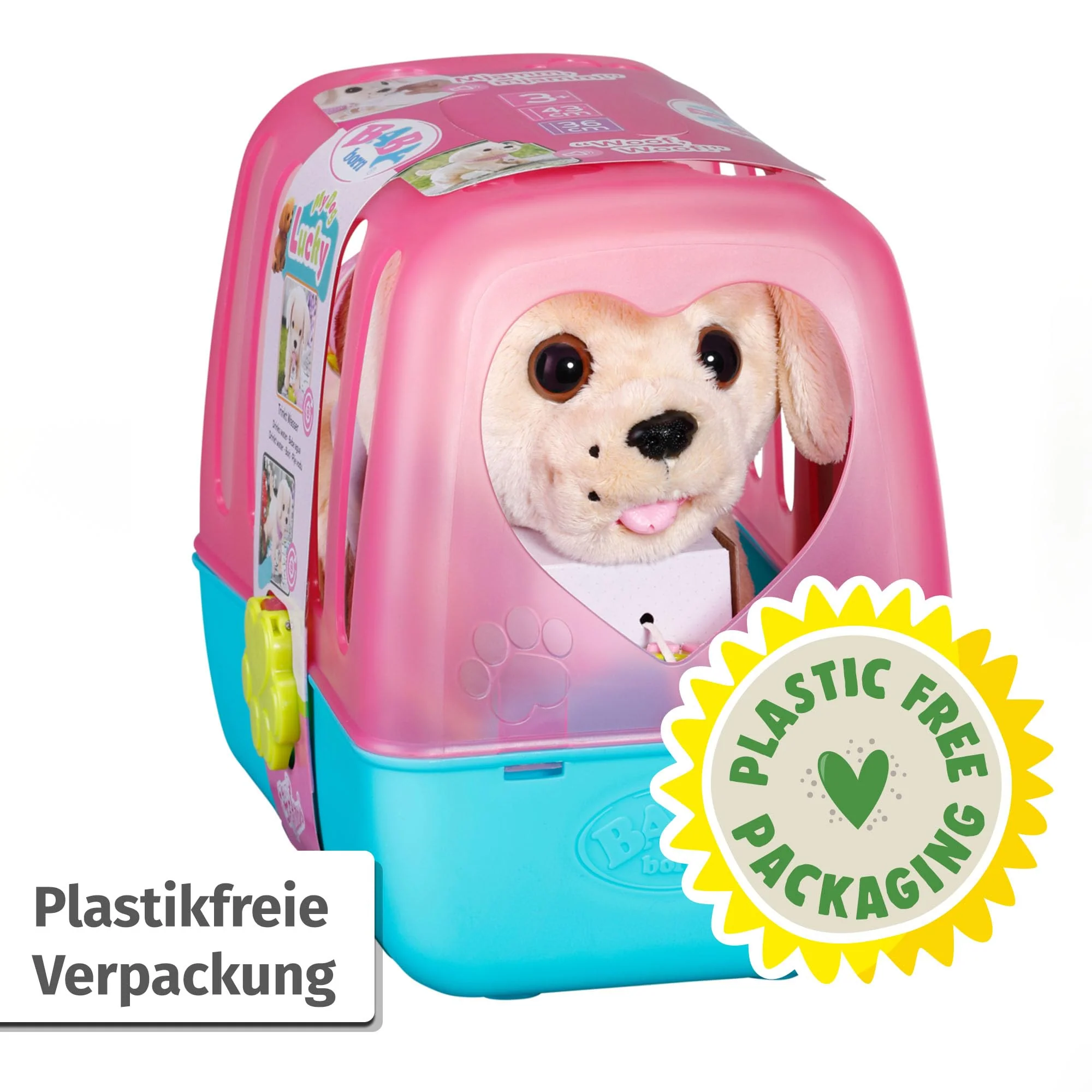 BABY born Mein Hund Lucky mit 5 verschiedenen Funktionen, für Kinder ab 3 Jahren, funktioniert mit Batterien, 835869 Zapf Creation, Rosa - Image 2