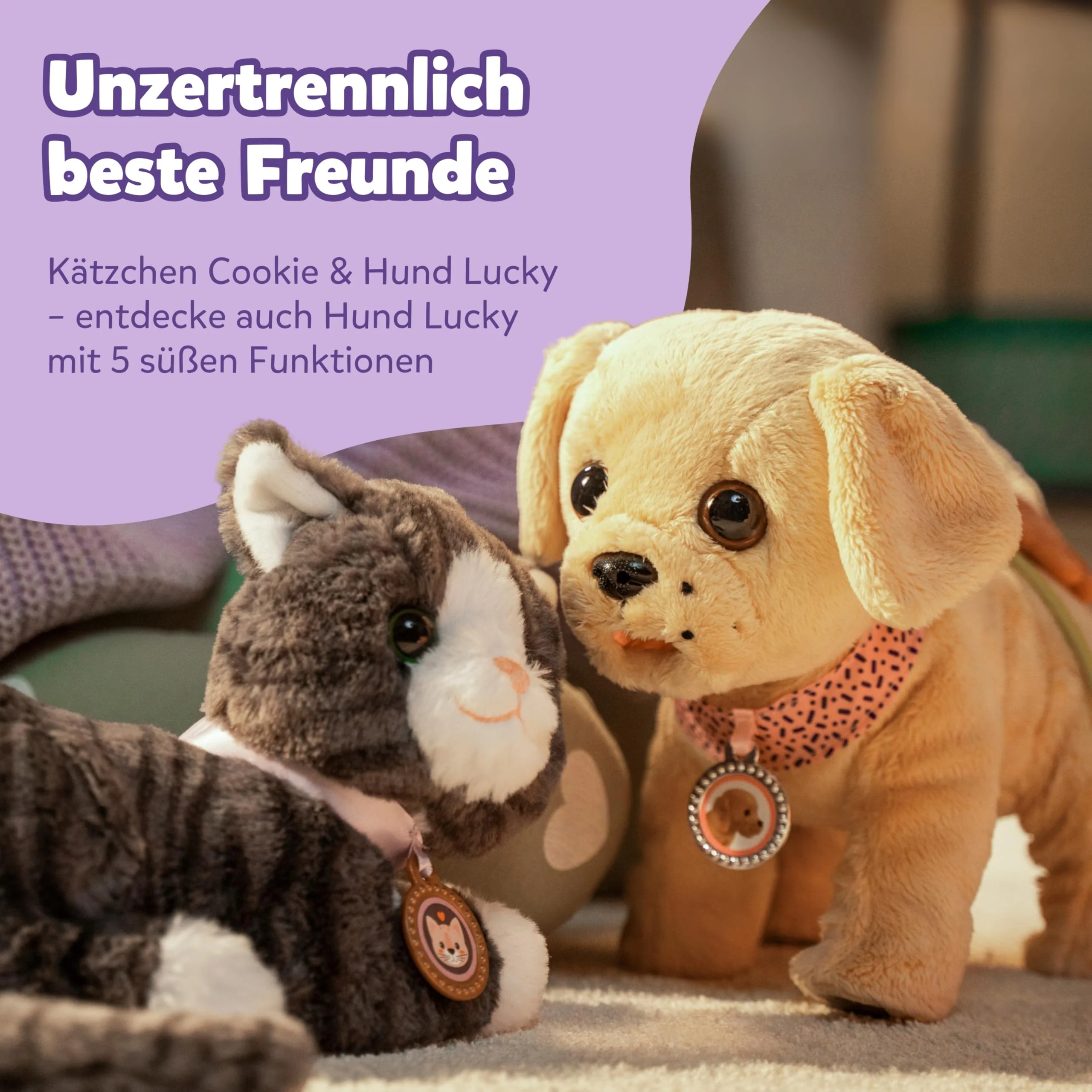 BABY born Meine Katze Cookie - Kuscheltier mit Sound & Vibration - Inkl. Katzenkörbchen - Funktioniert mit Batterien - Geeignet für Kinder ab 3 Jahren - Image 3