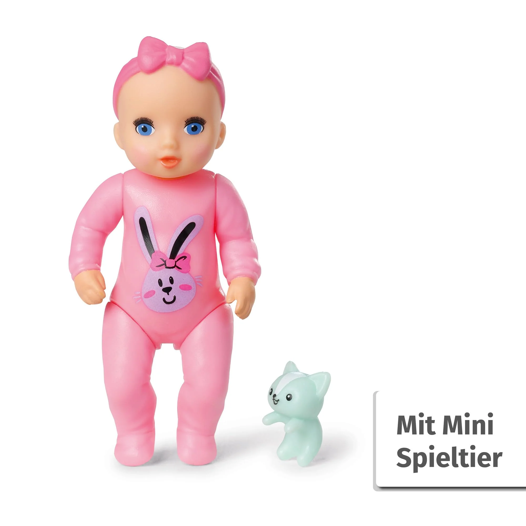 BABY born Minis Doppelpack mit Minis-Puppen Alex und Anna mit Farbwechseleffekt, Stickerbogen und Accessoires, 906033 Zapf Creation, Rose - Image 7