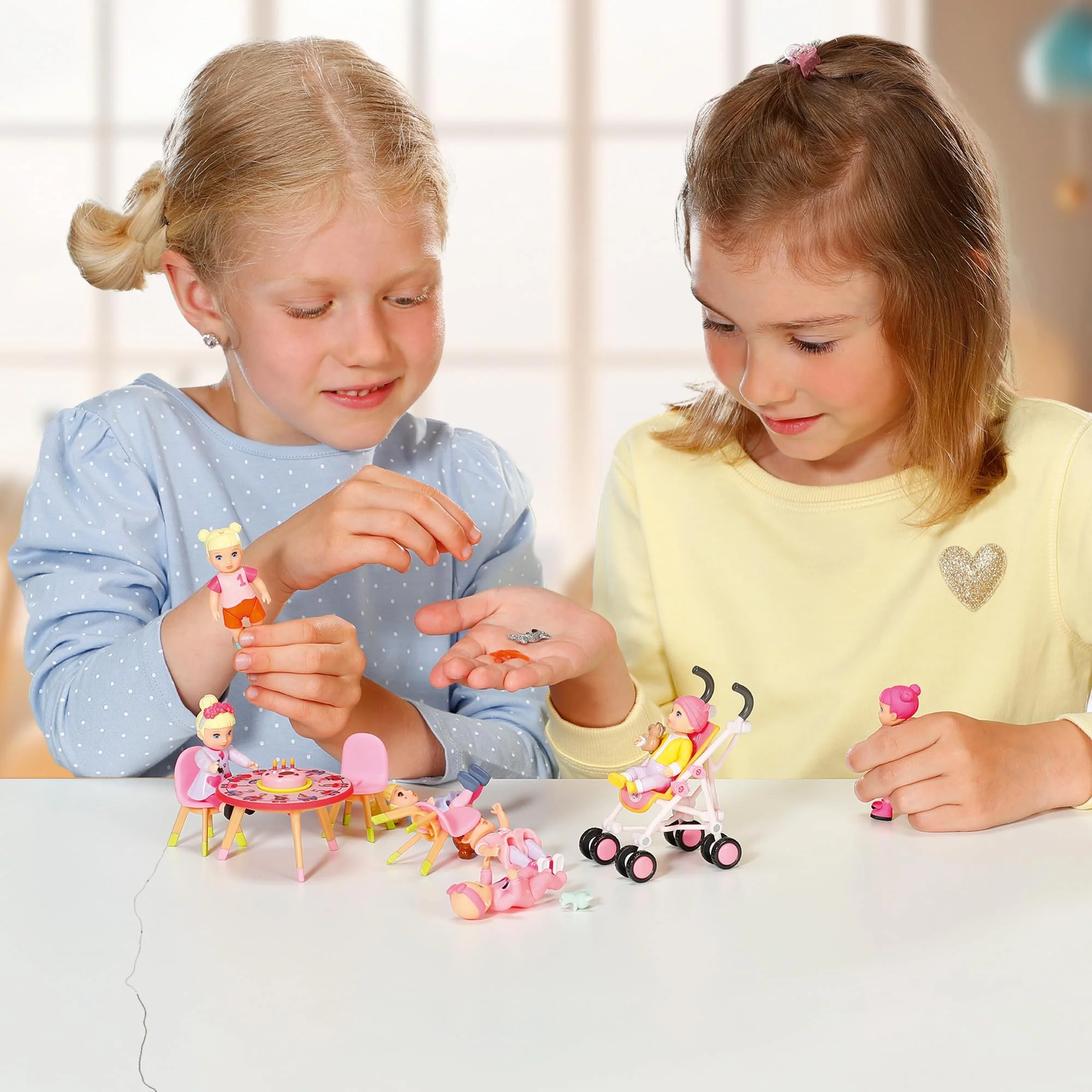 BABY born Minis Kinderwagen-Spielset mit Minis-Puppe Eli und Kuscheltier, 906156 Zapf Creation - Image 3