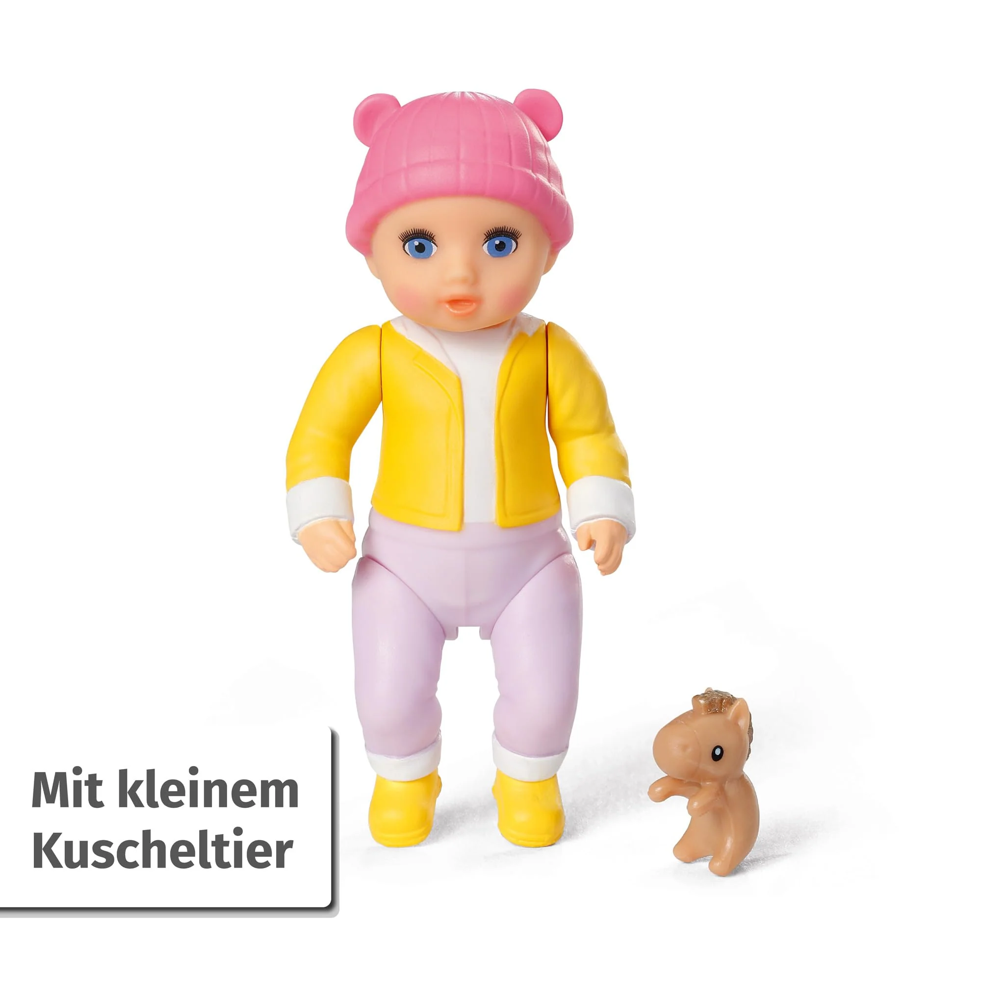 BABY born Minis Kinderwagen-Spielset mit Minis-Puppe Eli und Kuscheltier, 906156 Zapf Creation - Image 4