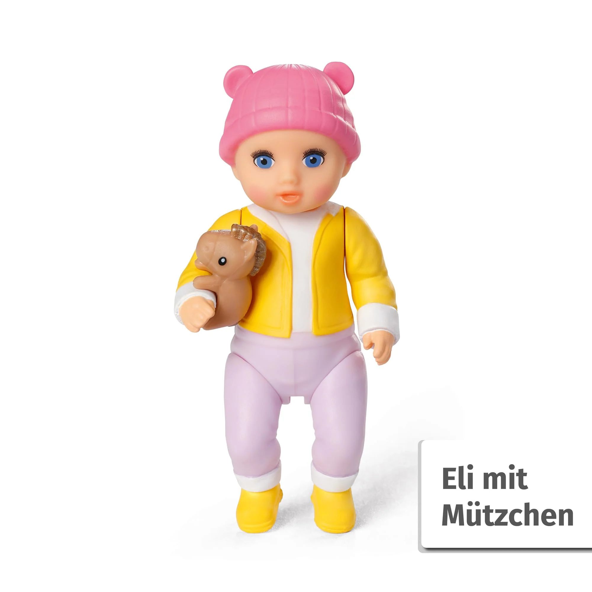 BABY born Minis Kinderwagen-Spielset mit Minis-Puppe Eli und Kuscheltier, 906156 Zapf Creation - Image 5