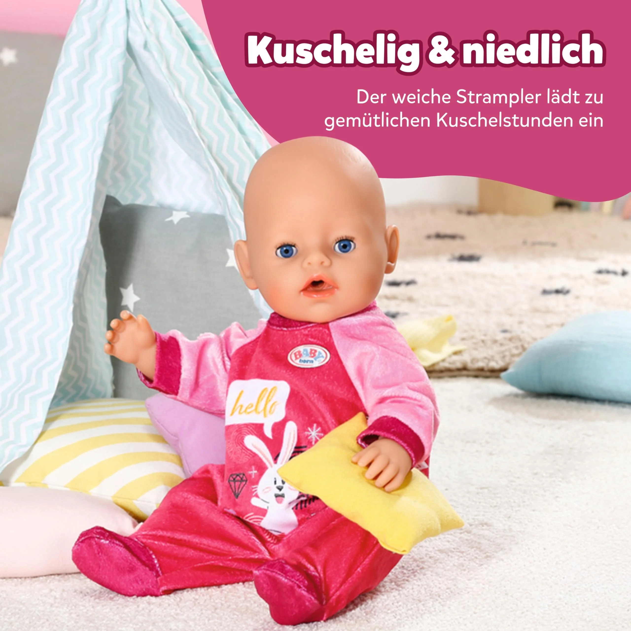 BABY born - Romper Pink, 43cm (832646), Schwarz - Image 5