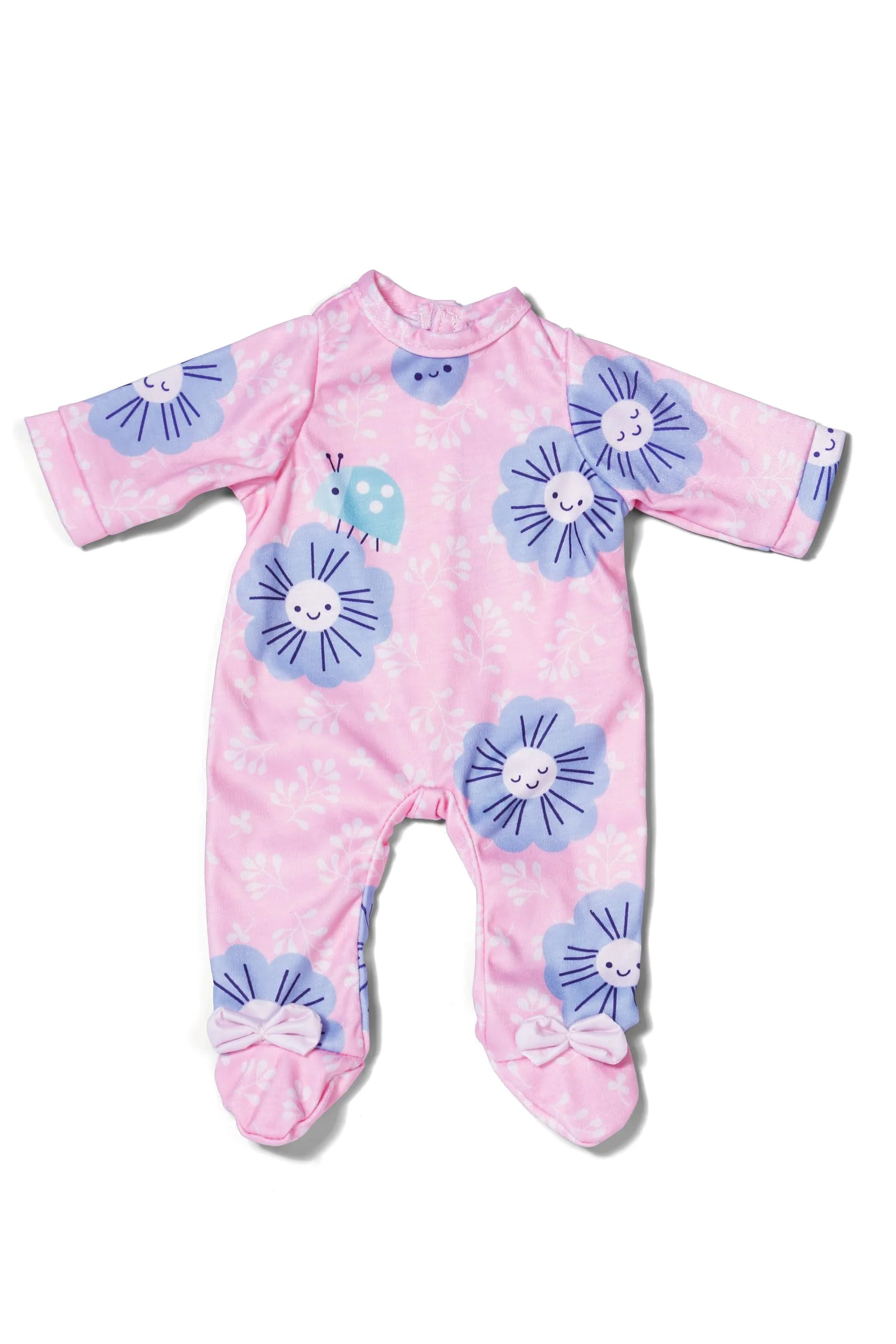 BABY born rosa Strampelanzug mit Blumen für 43cm Puppen, 838891 Zapf Creation