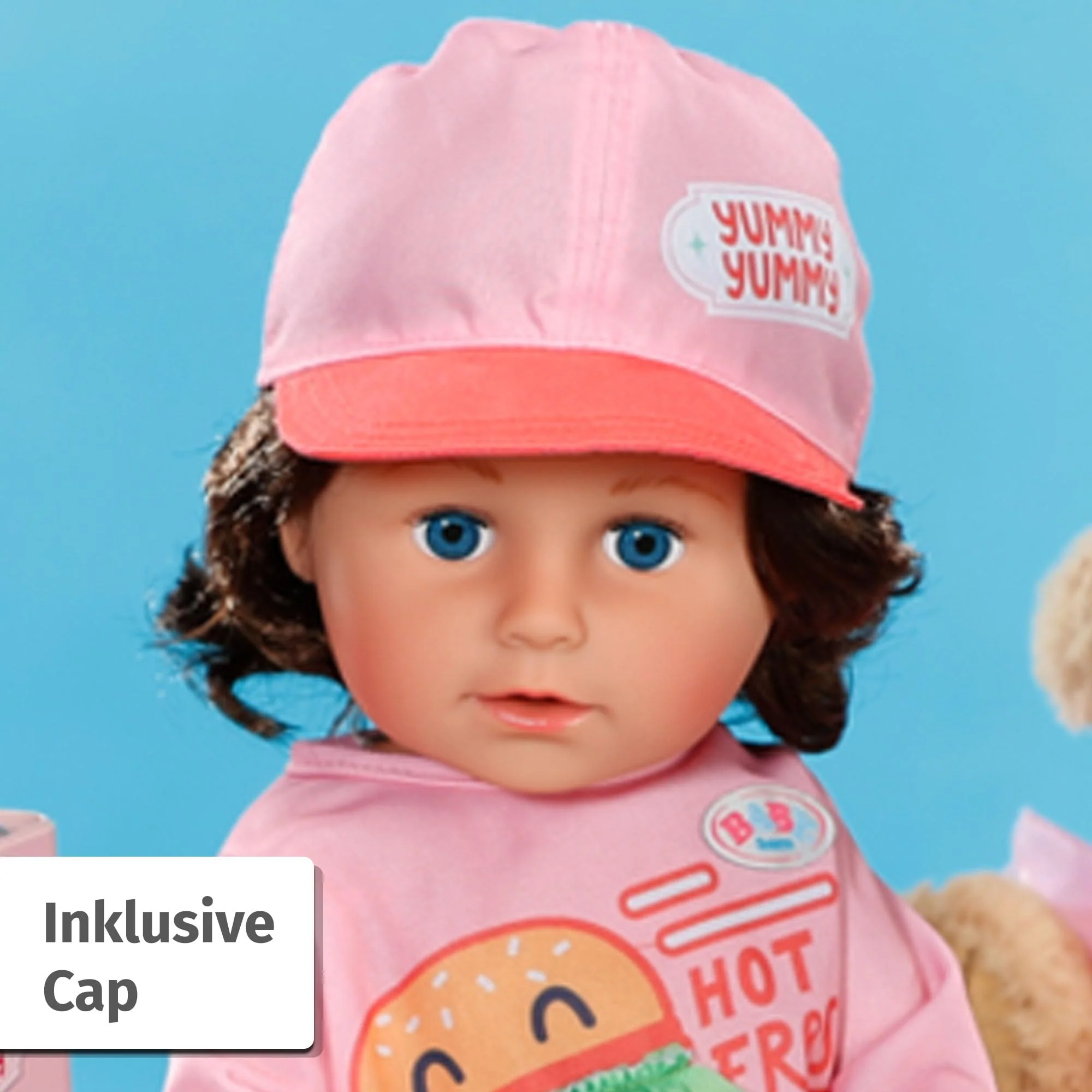 BABY born Snack Shop Outfit 43cm, Outfit mit Cap, Schuhen und Rucksack für 43cm Puppen, 835944 Zapf Creation - Image 6