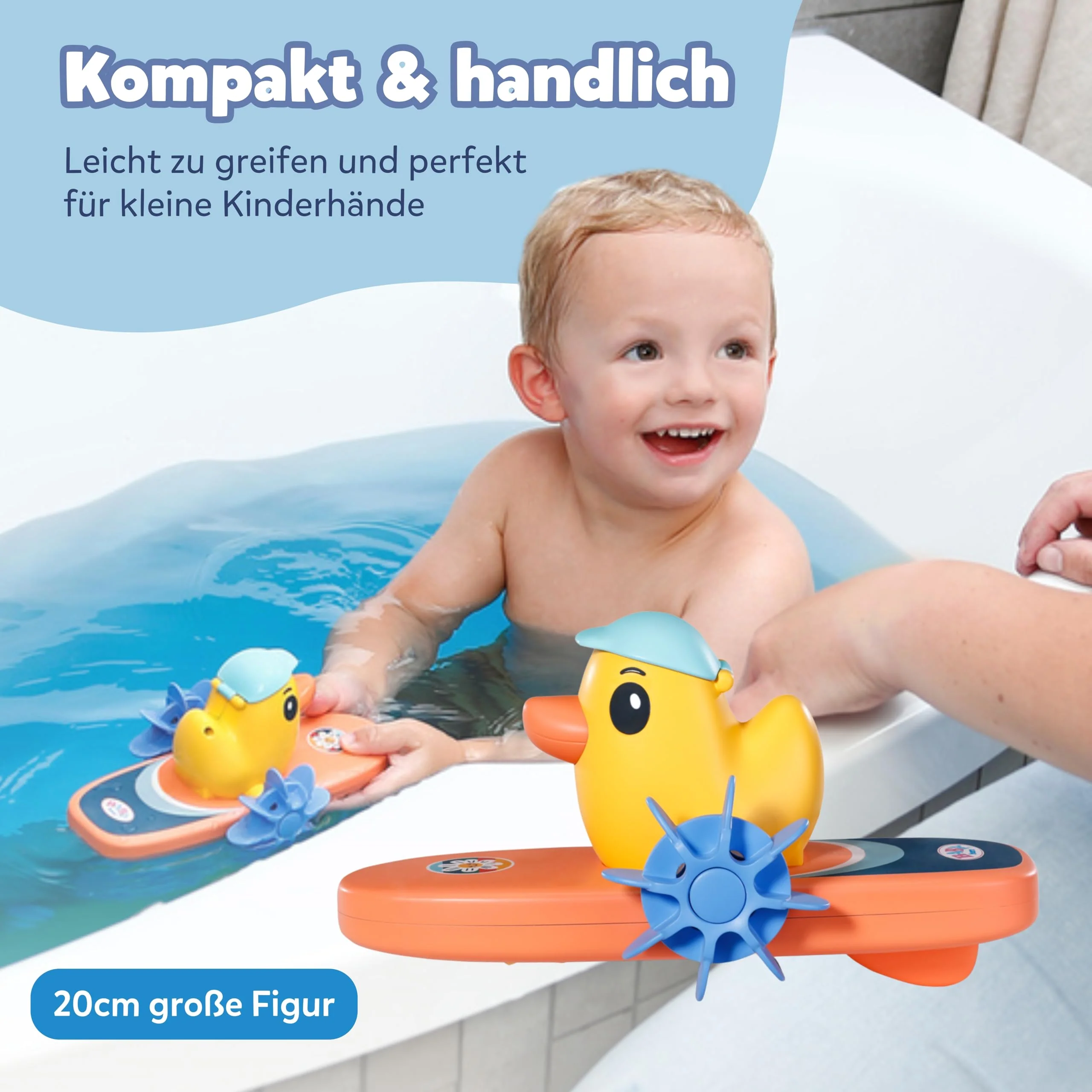 BABY born Splish Splash Surfende Berta - Badespielzeug mit Aufziehmechanismus - Funktioniert komplett ohne Batterien - Geeignet für Kinder ab 1 Jahr - Image 5