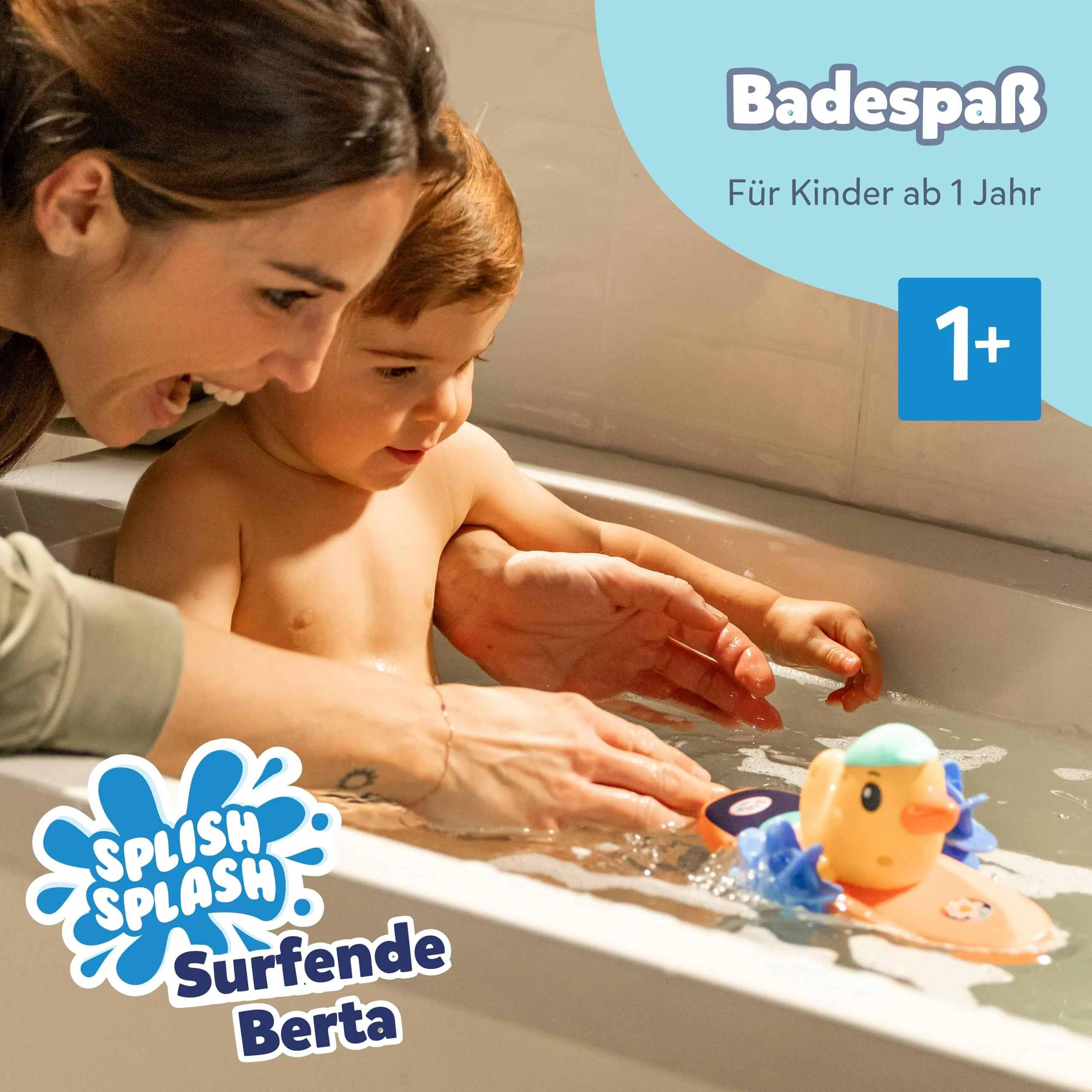 BABY born Splish Splash Surfende Berta - Badespielzeug mit Aufziehmechanismus - Funktioniert komplett ohne Batterien - Geeignet für Kinder ab 1 Jahr - Image 7