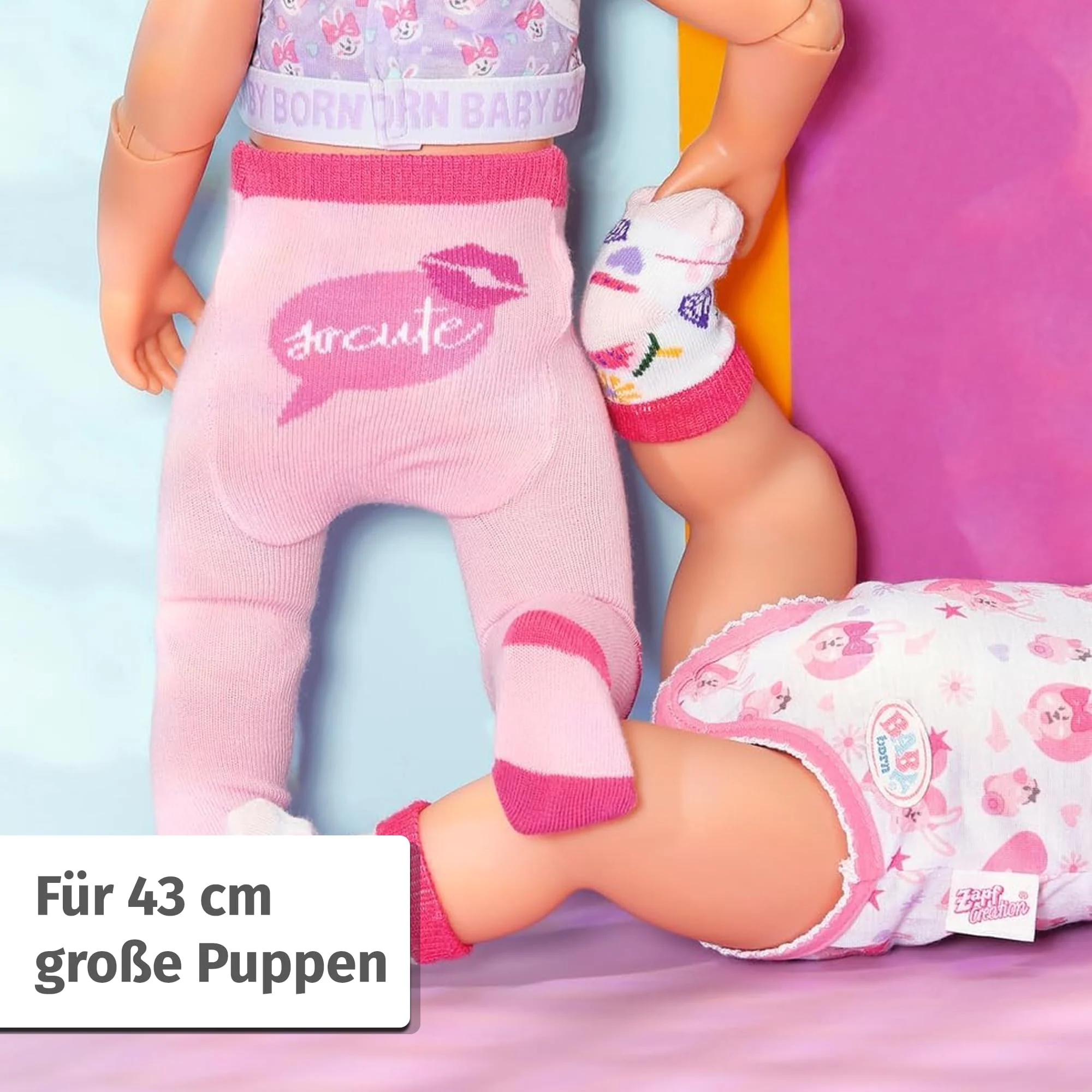 BABY Born Strumpfhose und Socken im Set für 43 cm Puppen, Set Nicht frei wählbar 836064 Zapf Creation - Image 5