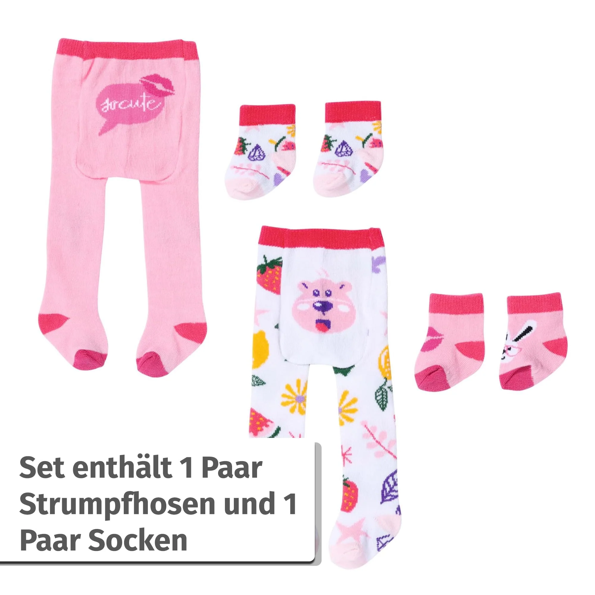 BABY Born Strumpfhose und Socken im Set für 43 cm Puppen, Set Nicht frei wählbar 836064 Zapf Creation - Image 6