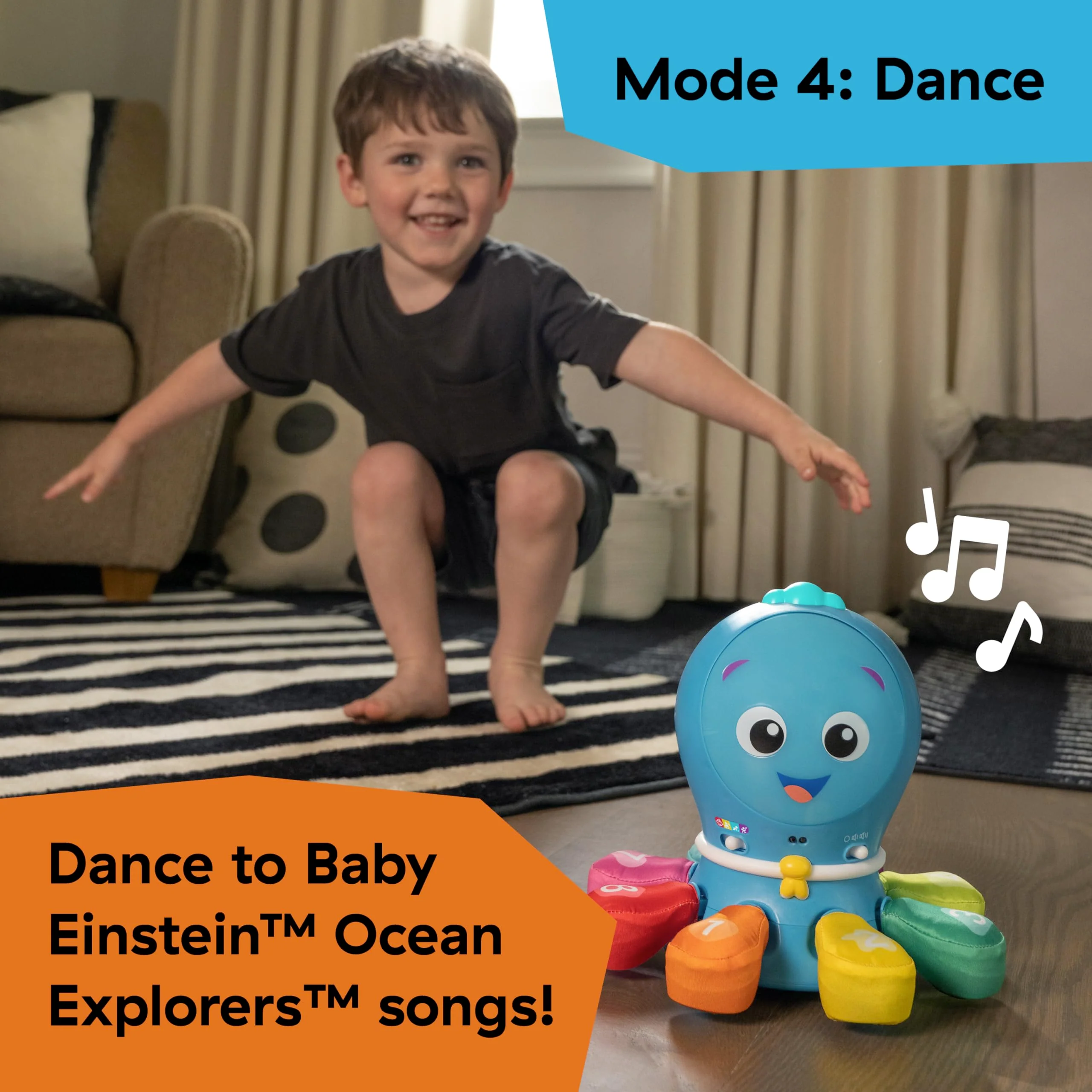 Baby Einstein Ocean Explorers Go Opus Go 4-in-1 Krabbeln & Fangen Aktivitäten Lernspielzeug, Musik und Lichter, Alter 3 Monate bis 5 Jahre - Image 5