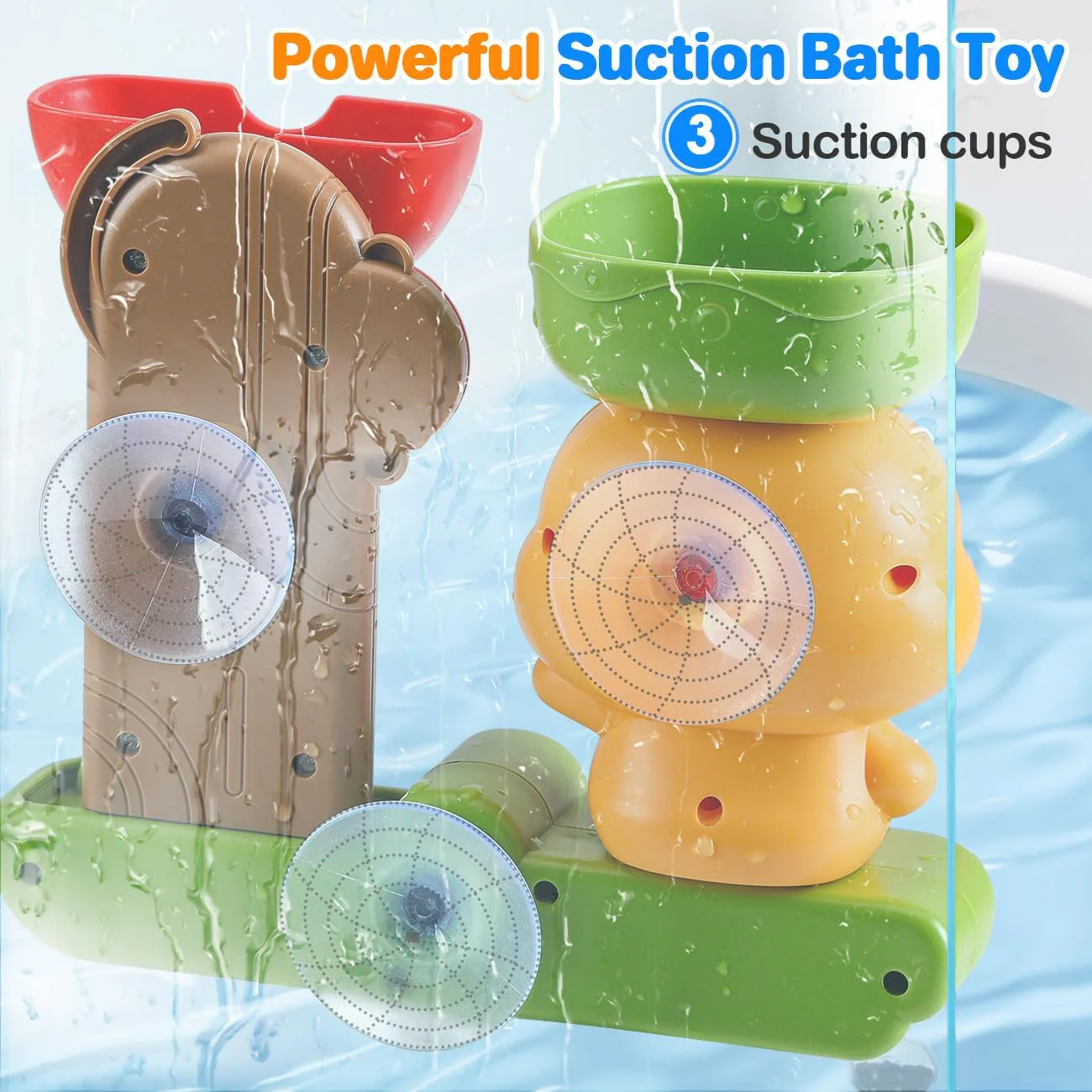 Badespielzeug Baby ab 1 Jahr, Badewannenspielzeug für Kinder 1 2 3 4 Jahre, Kinderspielzeug Babyspielzeug Badewanne Spielzeug, Wasserspielzeug Geschenk Mädchen Junge ab 18 Monate - Image 4