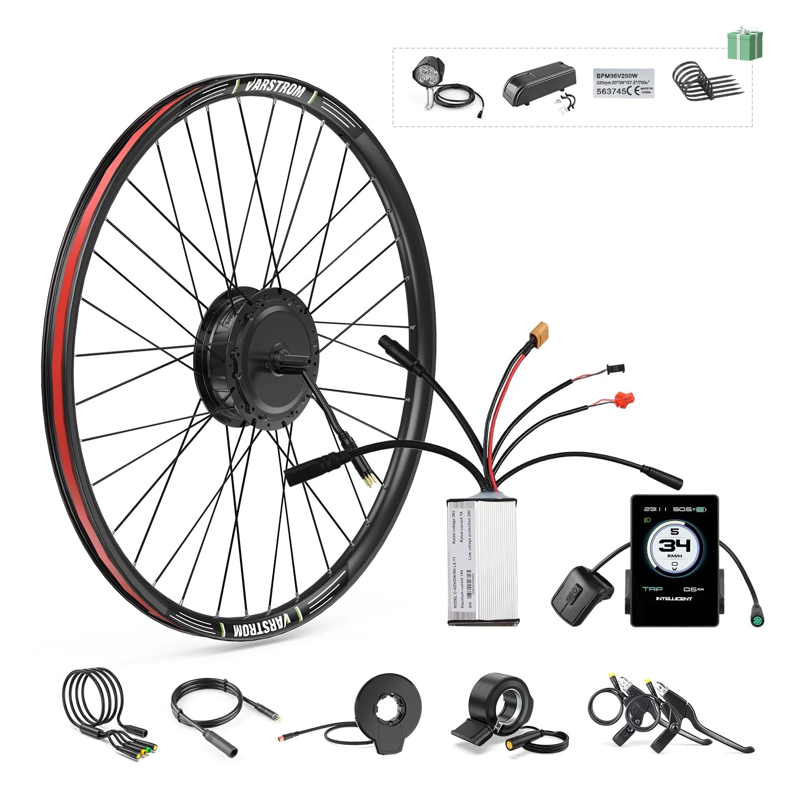 Bafang 48V500W 700C Vorderradnabenmotor-Kit G020 E-Bike Umbausatz mit P860ML Digitalanzeige und Smart Controller - Image 8