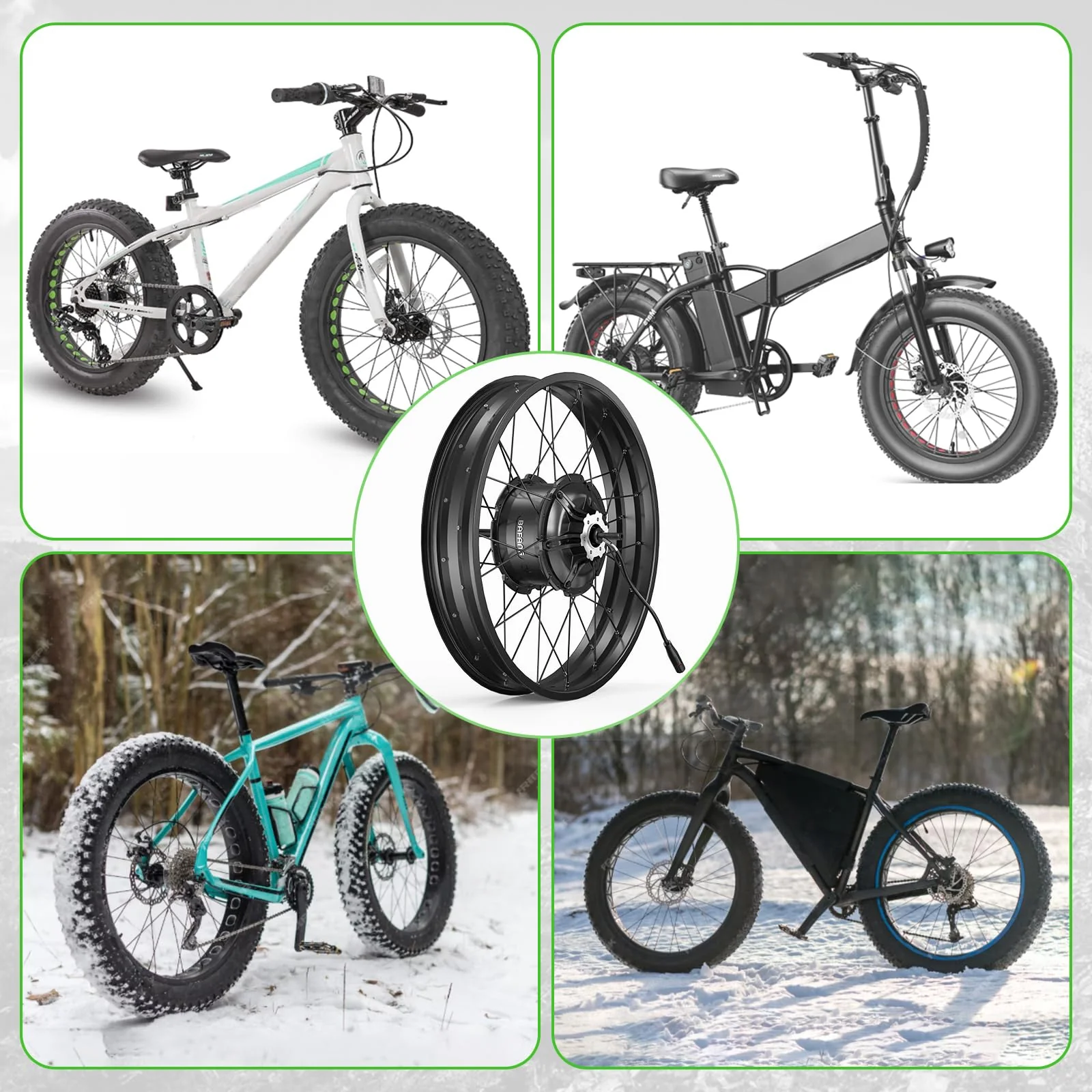 BAFANG G062 48V 1000W Hinterradmotor für 175 mm Tropfen, 20" 26" Fat Tire Elektro-Rad-Umsetzungs-Kit mit Akku (optional) und LCD-Anzeige (optional), Hinterrad hub Motor-Rad-Kit mit PAS-Sensor - Image 2
