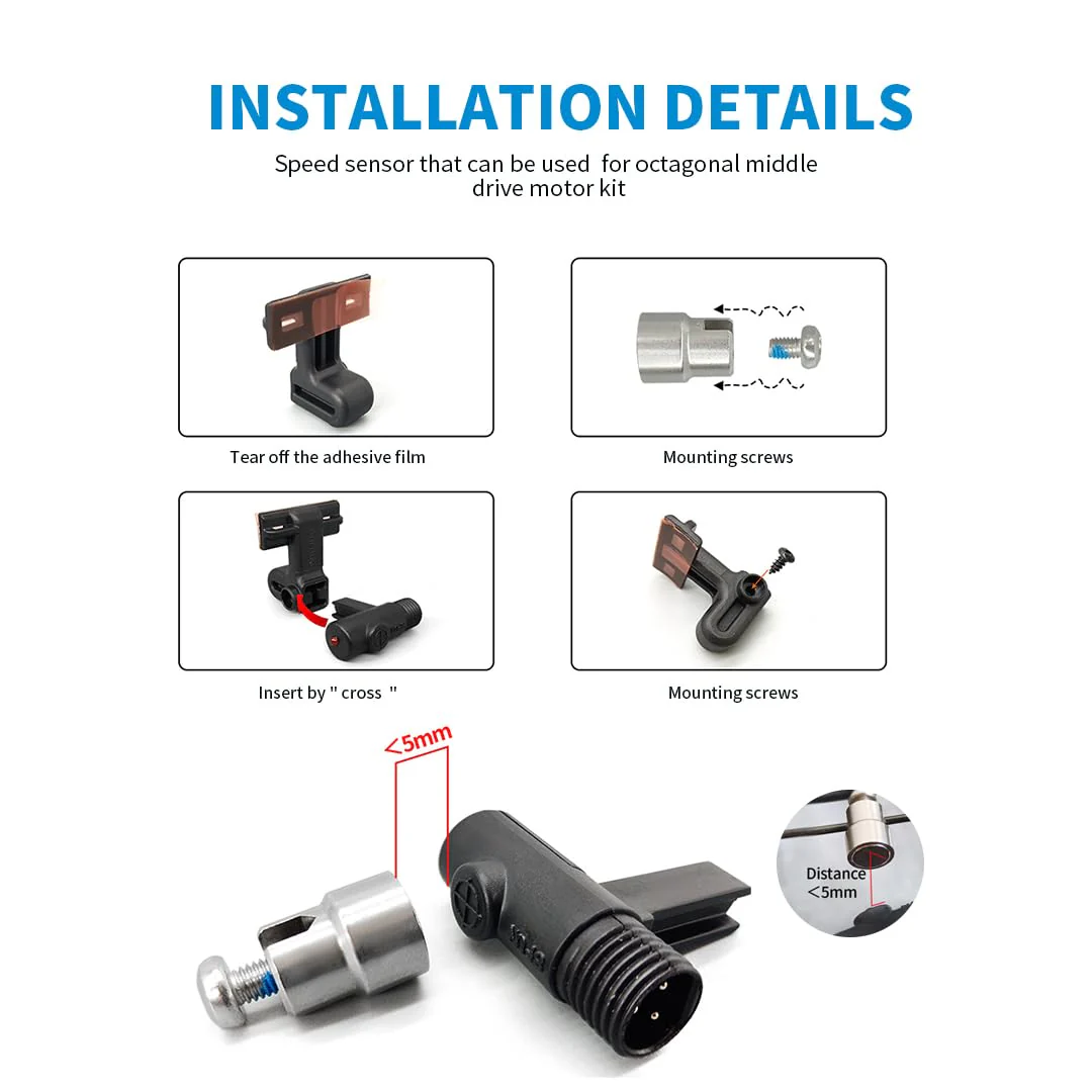 BAFANG Geschwindigkeits Sensor Elektro-Mittelmotor Kits E-Bike Umrüstsätze für Elektrofahrräder Fahrradzubehör - Image 4