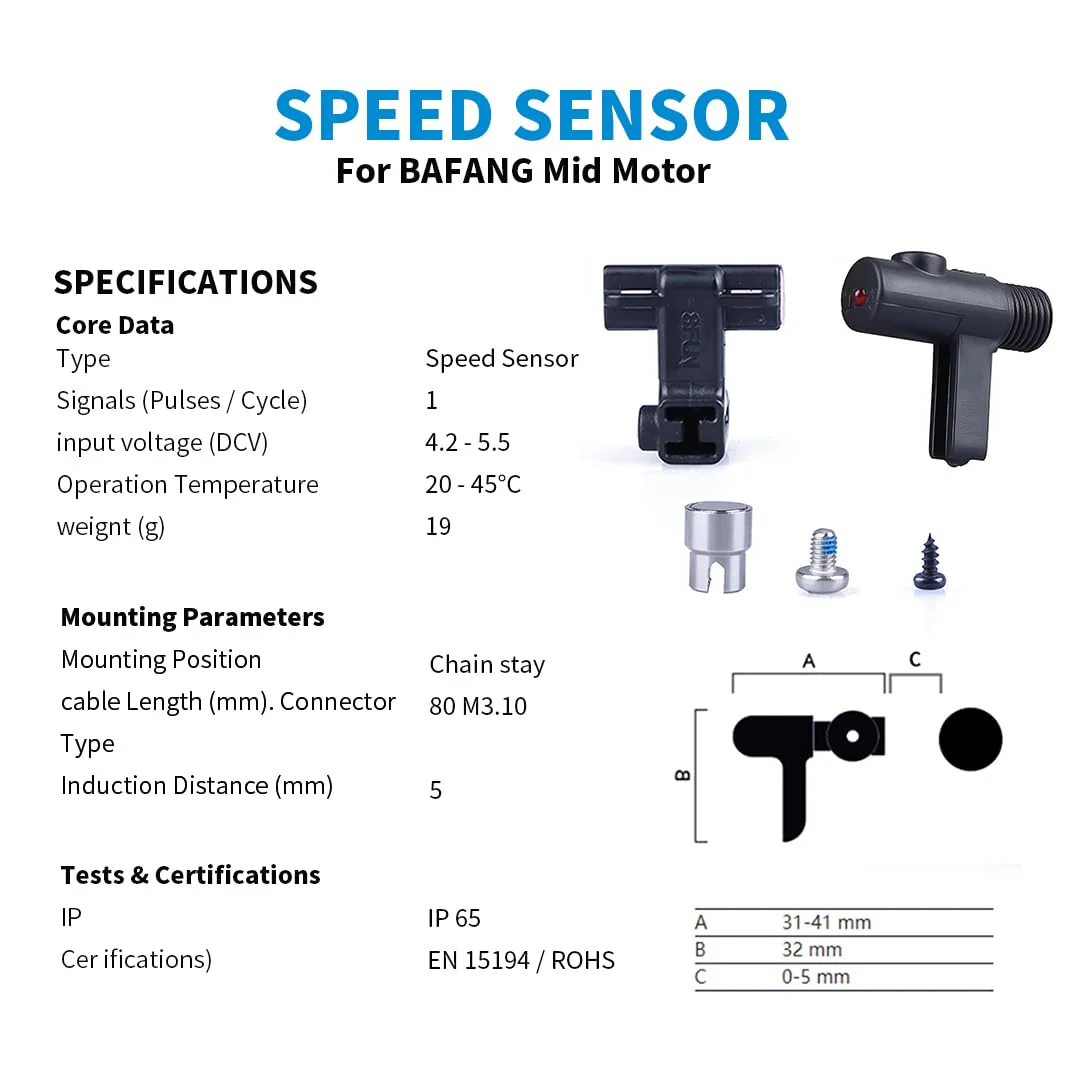 BAFANG Geschwindigkeits Sensor Elektro-Mittelmotor Kits E-Bike Umrüstsätze für Elektrofahrräder Fahrradzubehör - Image 5