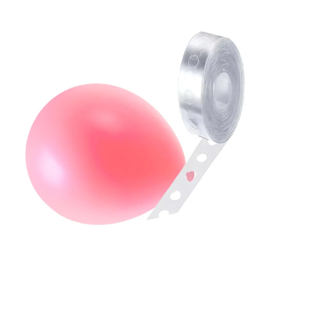 Ballon Girlande Streifen, 3 Rollen Ballonband Streifen, Doppelloch und Einzelloch Ballonband und Luftballons Klebepunkte, Ballongirlande Luftballon Girlande Kit, für Geburtstag, Hochzeit, Partydeko - Image 4