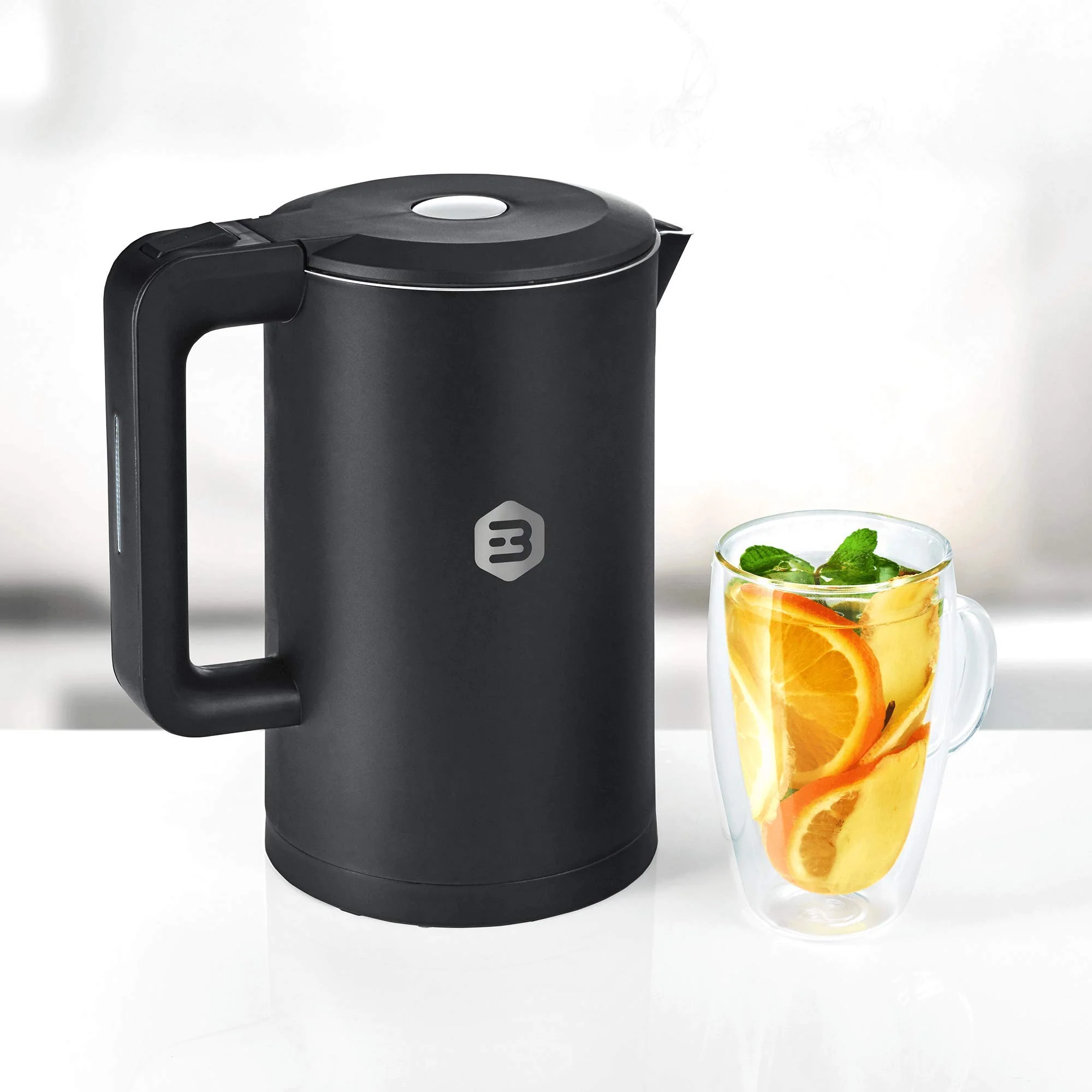 Balter Wasserkocher Edelstahl WK-4, 1,7 Liter, elektrischer Wasserkocher, Doppelwand Design, BPA frei, LED, Teekocher Kompakt, leise, Grau - Image 9