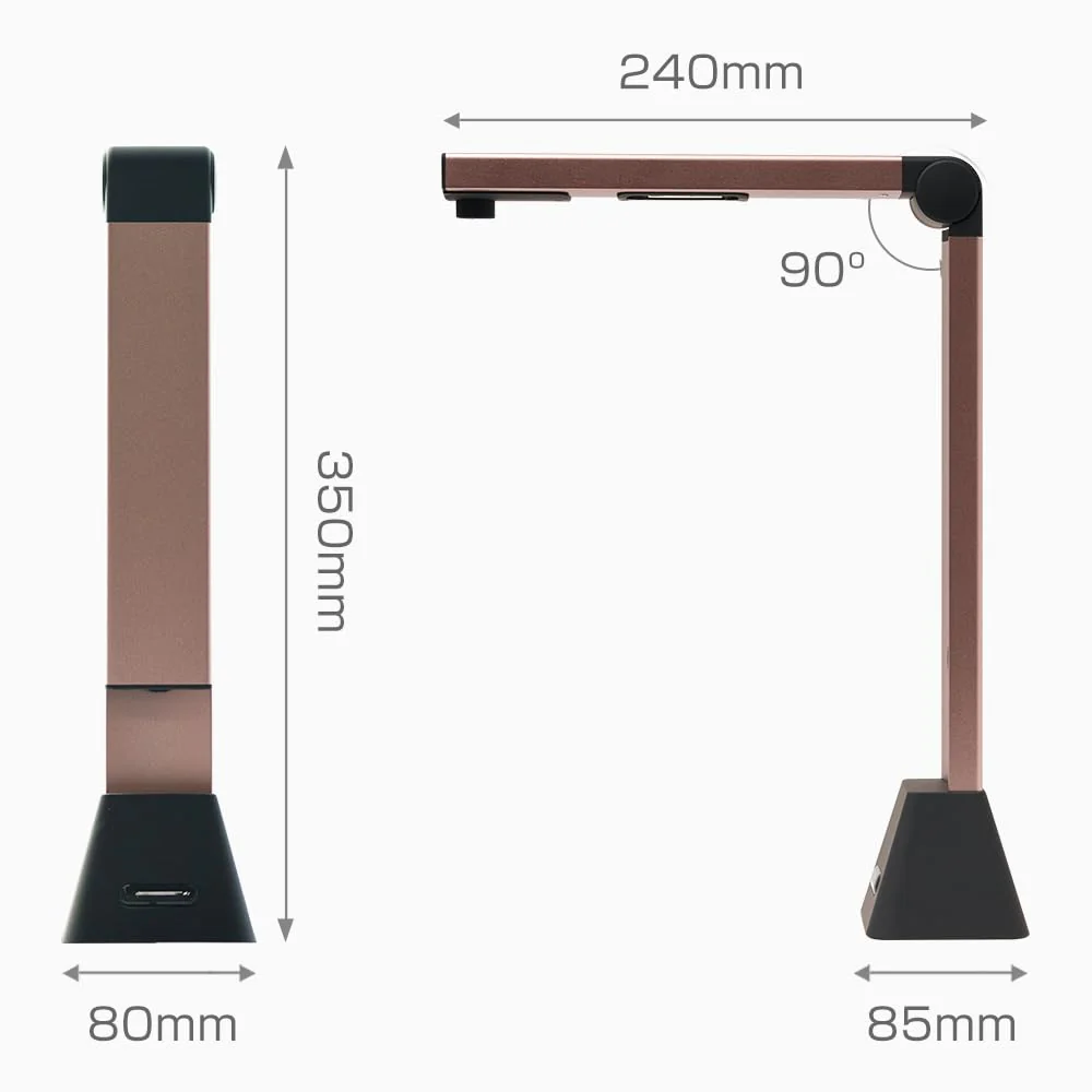 Bamboosang Tragbar Dokumentkamera und Scanner : Hohe Auflösung 8MP Dokumentenscanner A3 Größe Erfassen, Mehrsprachige OCR, USB Dokumentenkamera, Leistungsstarke Software Scanner für Lehrer Büro - Image 2