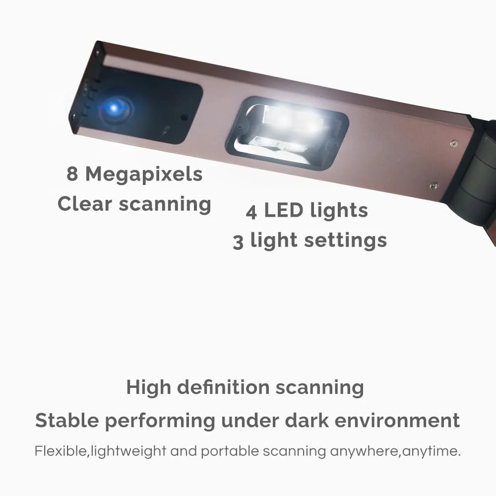 Bamboosang Tragbar Dokumentkamera und Scanner : Hohe Auflösung 8MP Dokumentenscanner A3 Größe Erfassen, Mehrsprachige OCR, USB Dokumentenkamera, Leistungsstarke Software Scanner für Lehrer Büro - Image 4